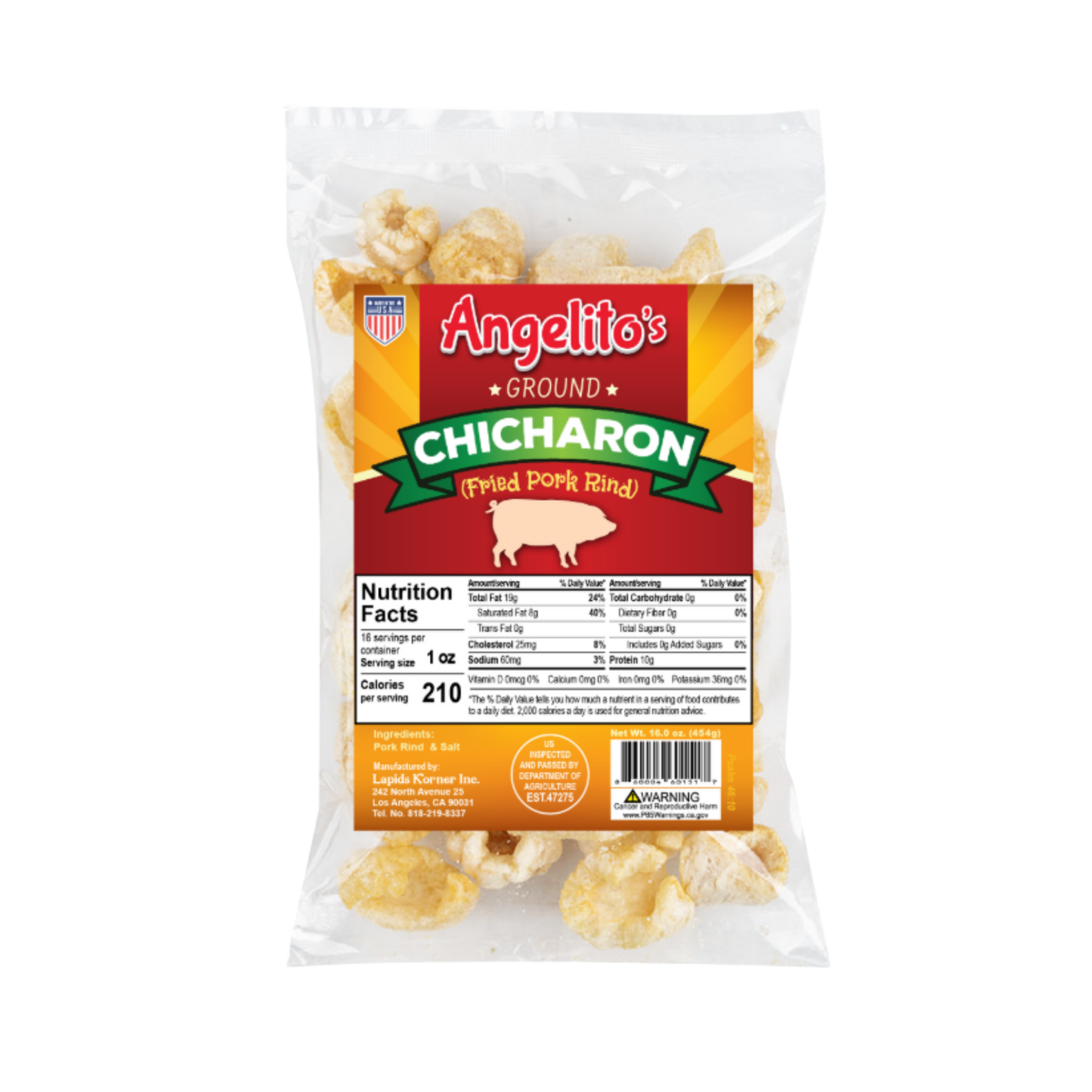 Angelito's Ground Chicharon - 10/16oz