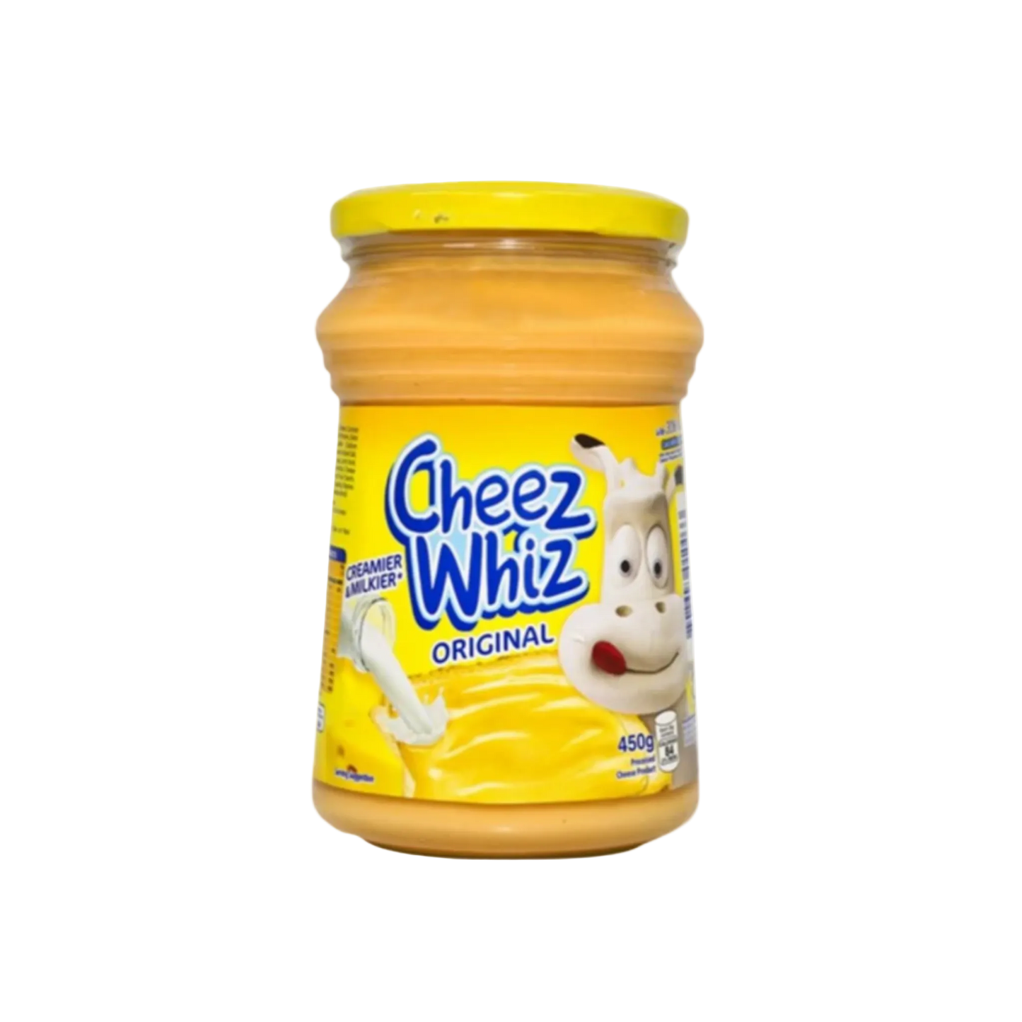Kraft Cheez Whiz Plain- 12/450g