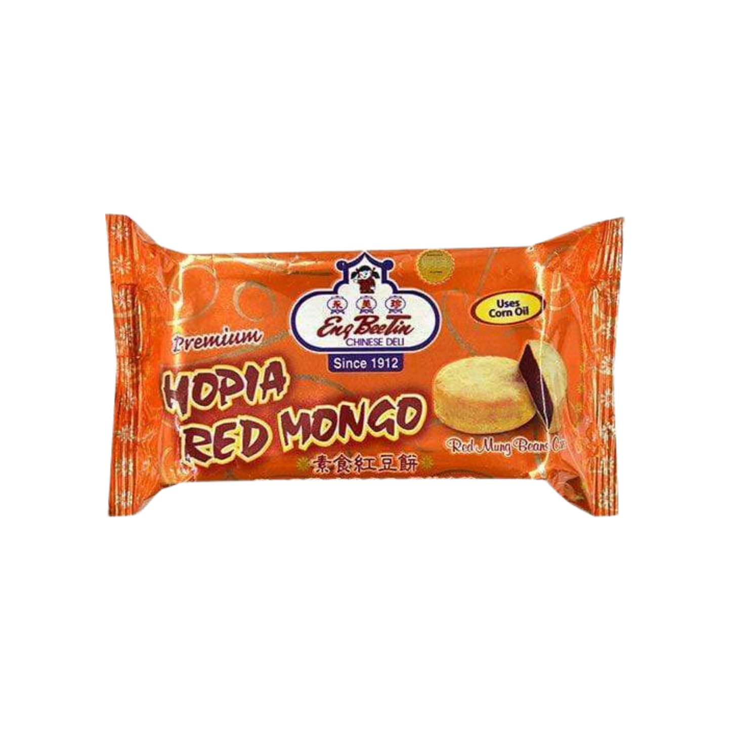 Eng Bee Tin Hopia Red Mongo (Red Mung Bean Cake) - 30/150g | 5.64oz