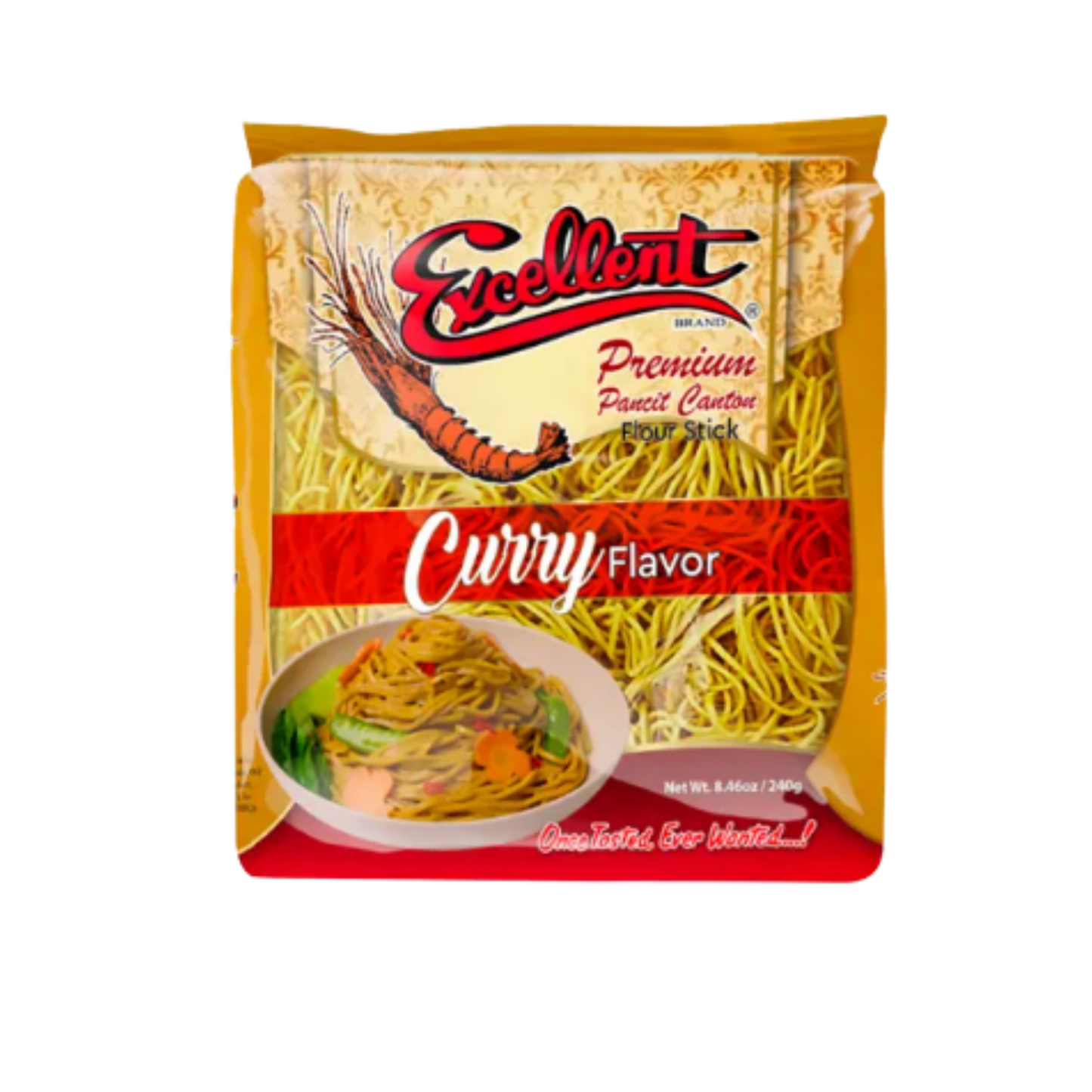 Excellent Premium Pancit Canton in Curry Flavor - 18/240g | 8.47oz