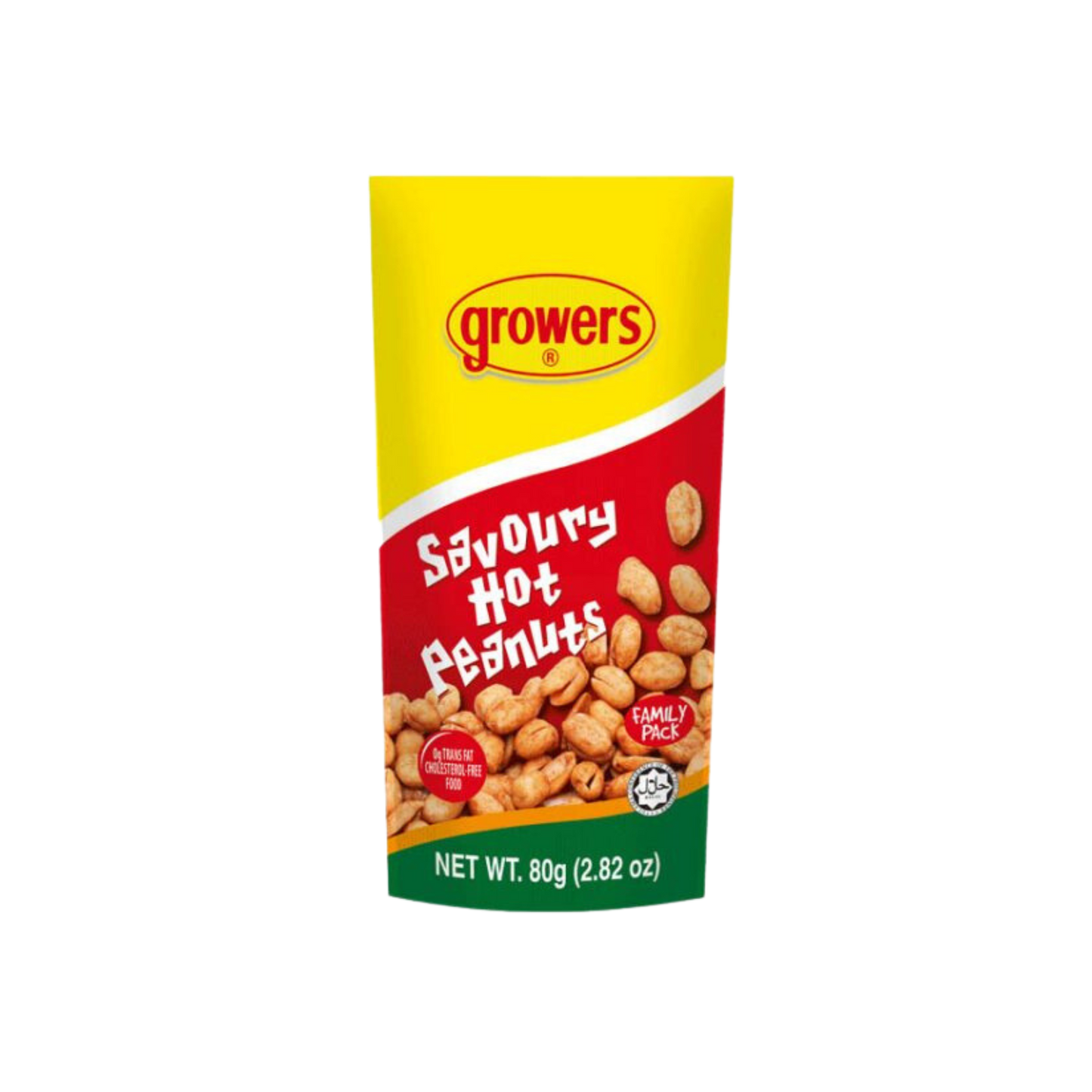 Growers Peanuts Savoury Hot (Family Size) - 24/80g | 2.82oz
