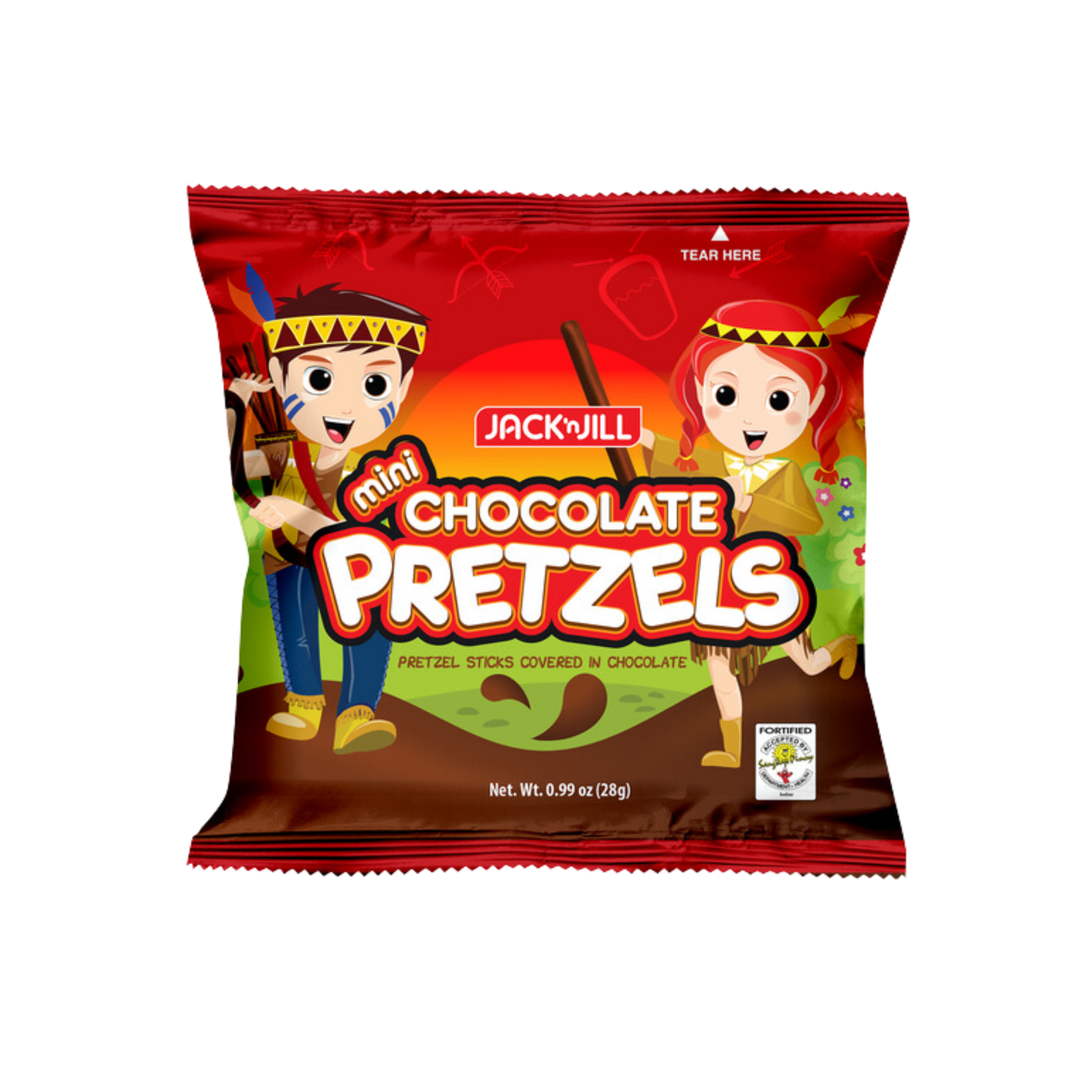 Jack 'n Jill Mini Chocolate Pretzel - 100/28g | 0.99oz
