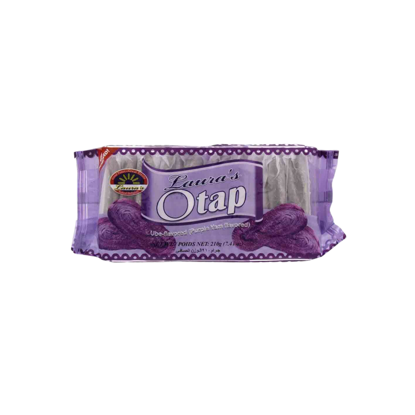 Laura's Otap Ube Flavored - 36/210g | 7.41oz