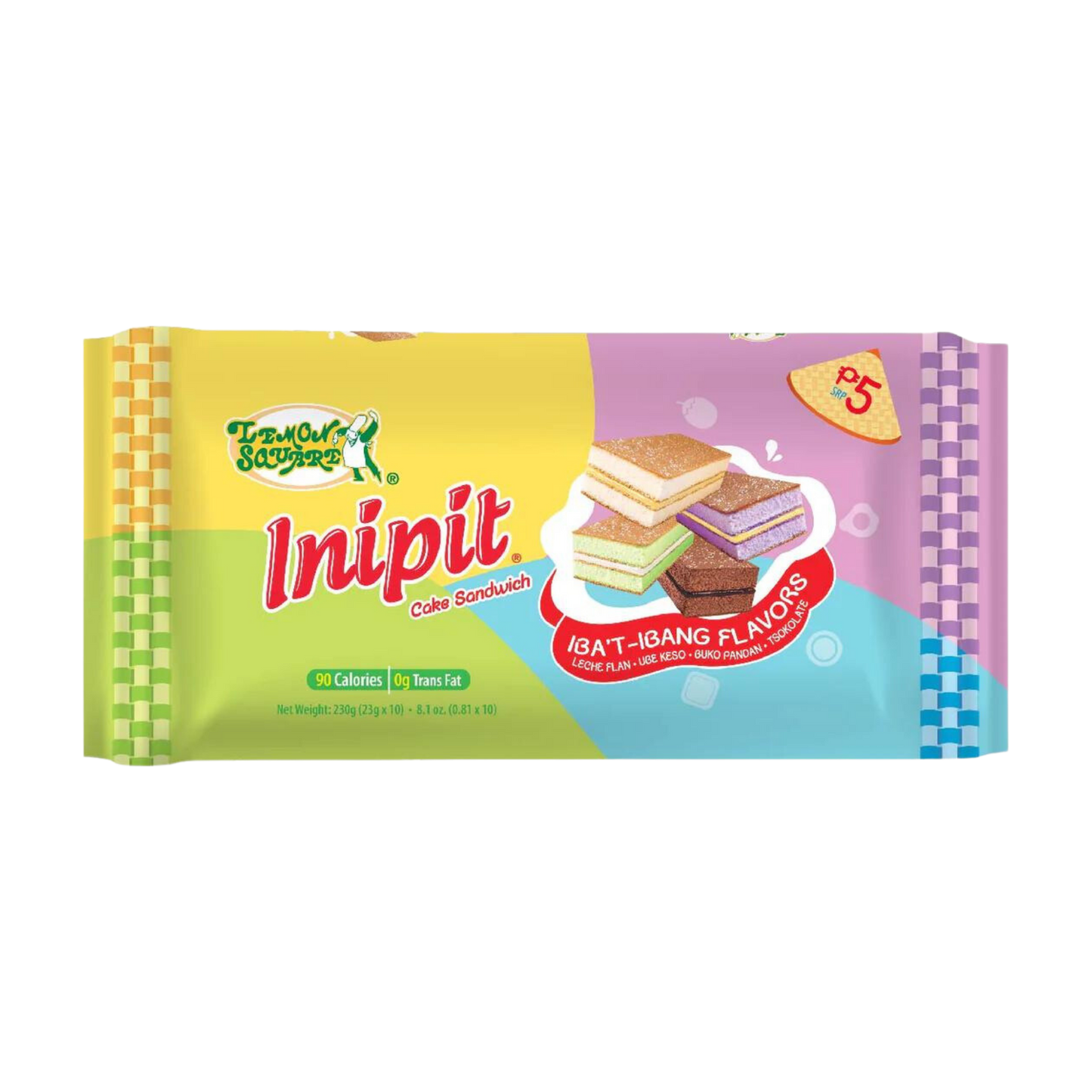 Lemon Square Inipit Iba't-Ibang Flavors - 23gx10x12 - 10x12/23g | 0.81oz