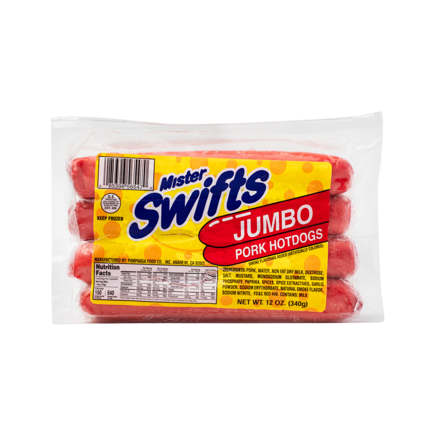 Mister Swifts Hotdog Jumbo- 24/12oz