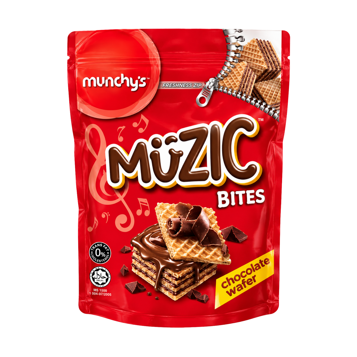 Munchy's Muzic Bites Chocolate Cream Wafer - 24/180g
