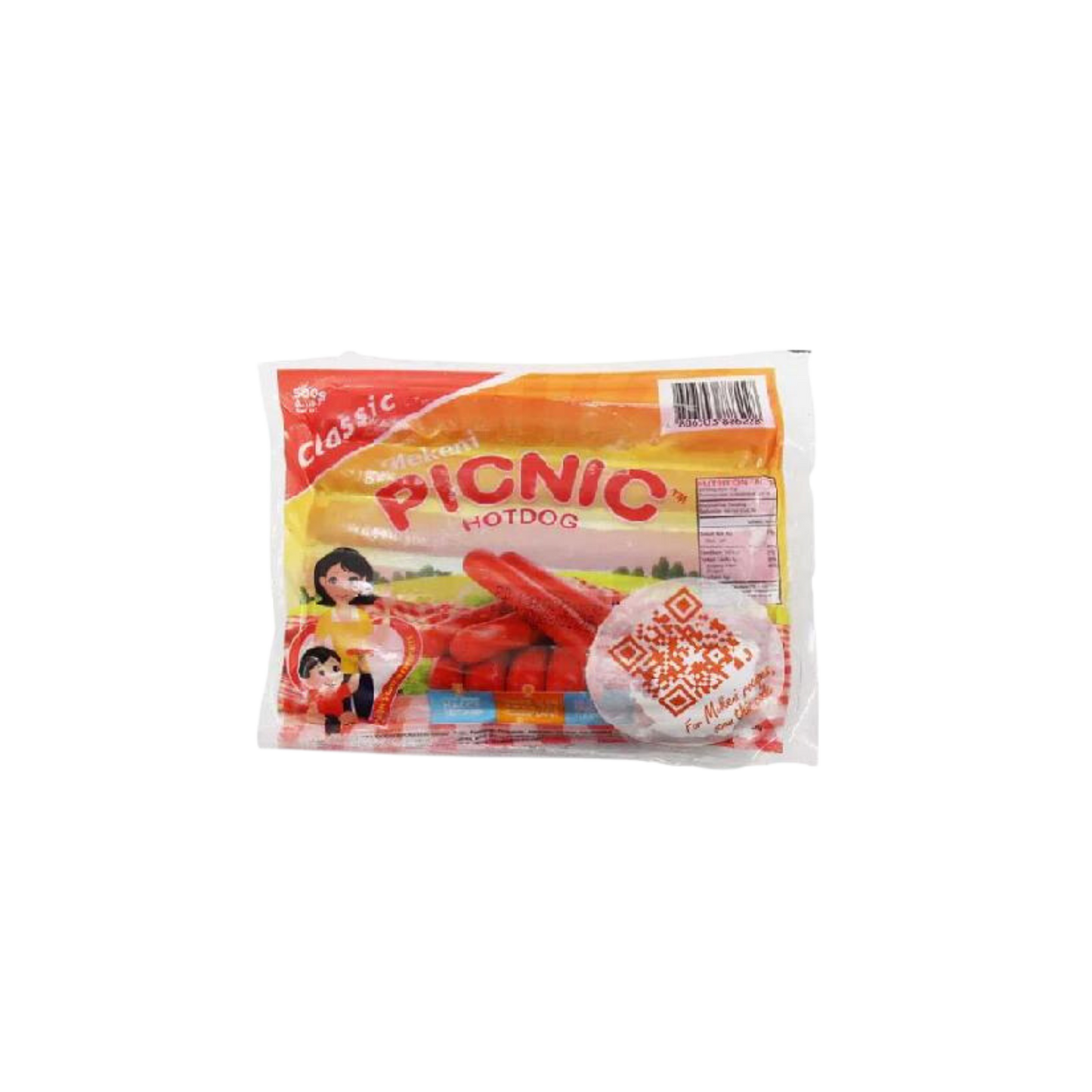 Mekeni Fully Cooked Picnic Uncured Hotdog - 12oz - 20/340g | 12oz