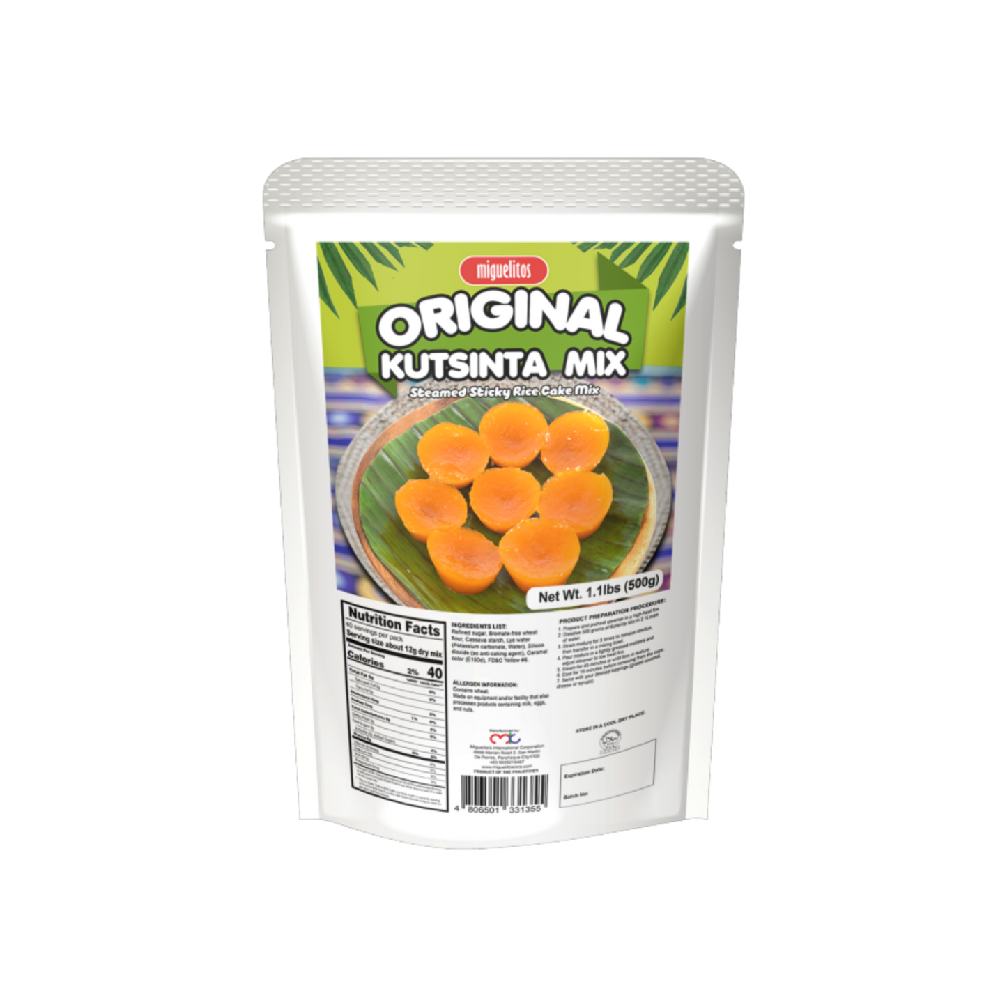 Miguelitos Original Kutsinta Premix - 12/500g | 17.64oz