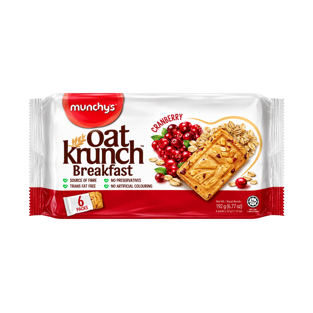 Munchy's Oat Krunch Cranberry - 12/192g
