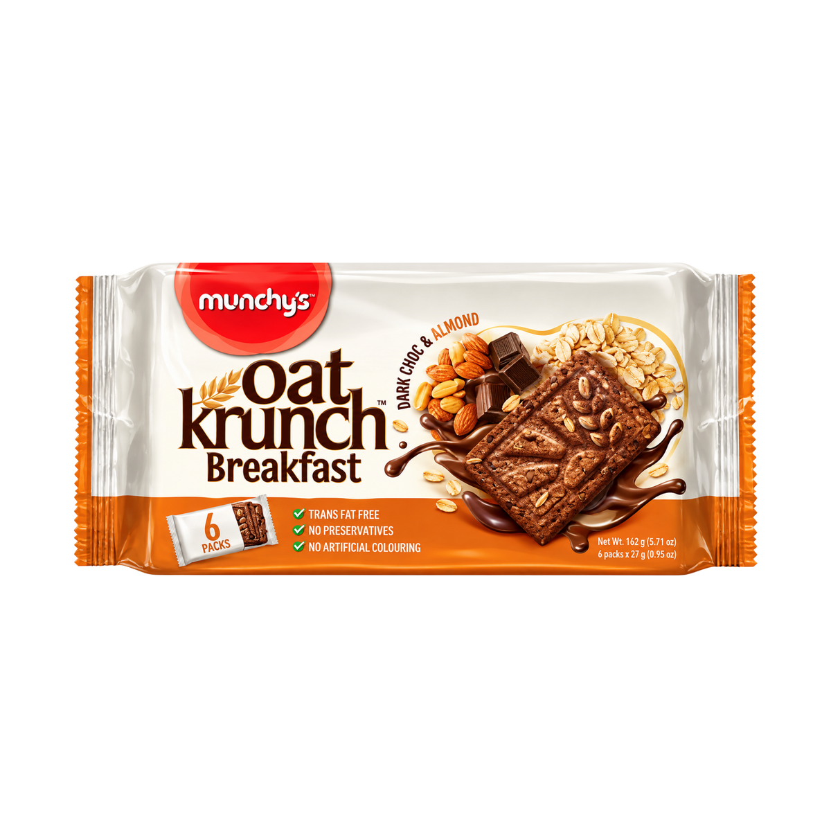 Munchy's Oat Krunch Dark Chocolate & Almond - 12/192g