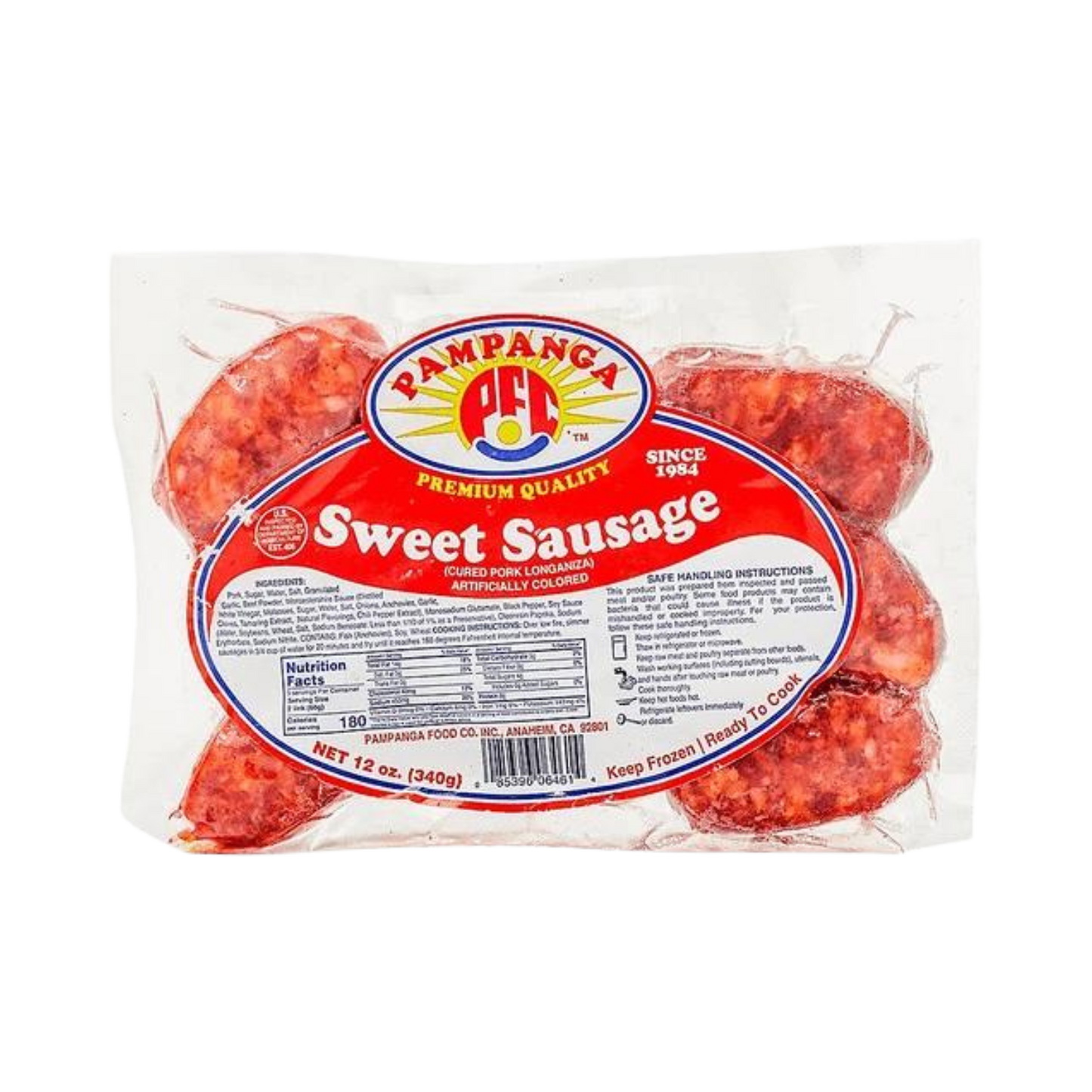 Pampanga Pork Sweet Sausage- 24/12oz