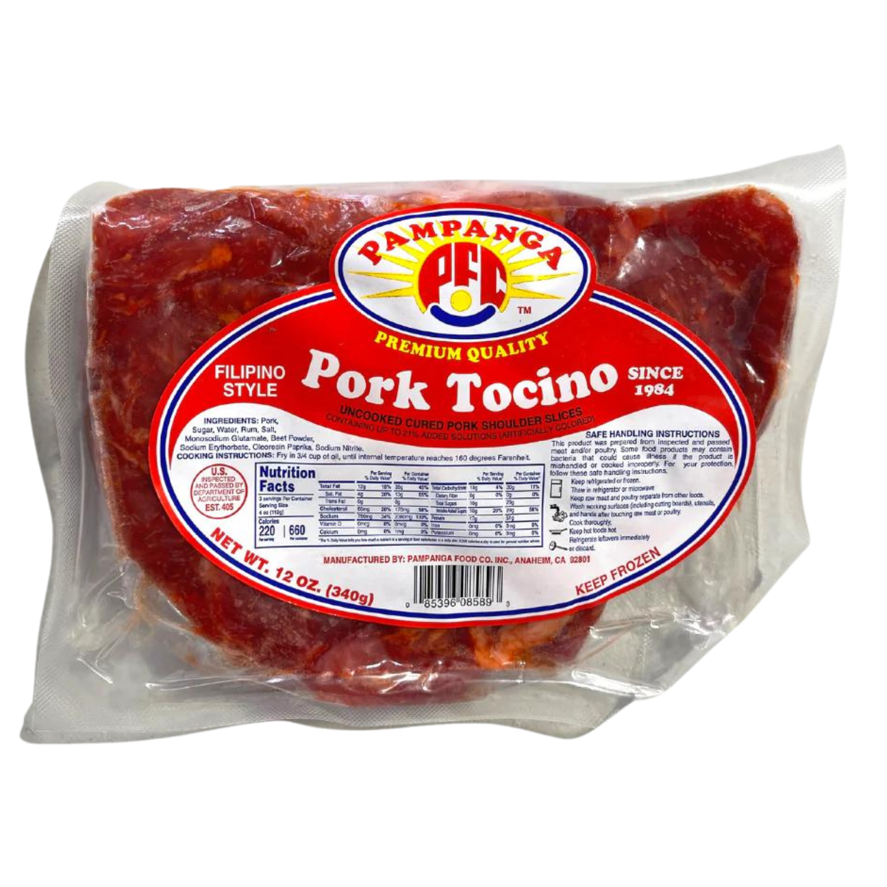 Pampanga Pork Tocino (Bulk) - 20lbs