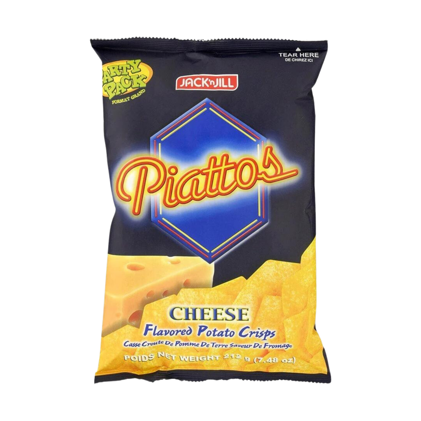 Jack n' Jill Piattos Cheese Party Pack 212g x 18's - 18/212g | 7.48oz