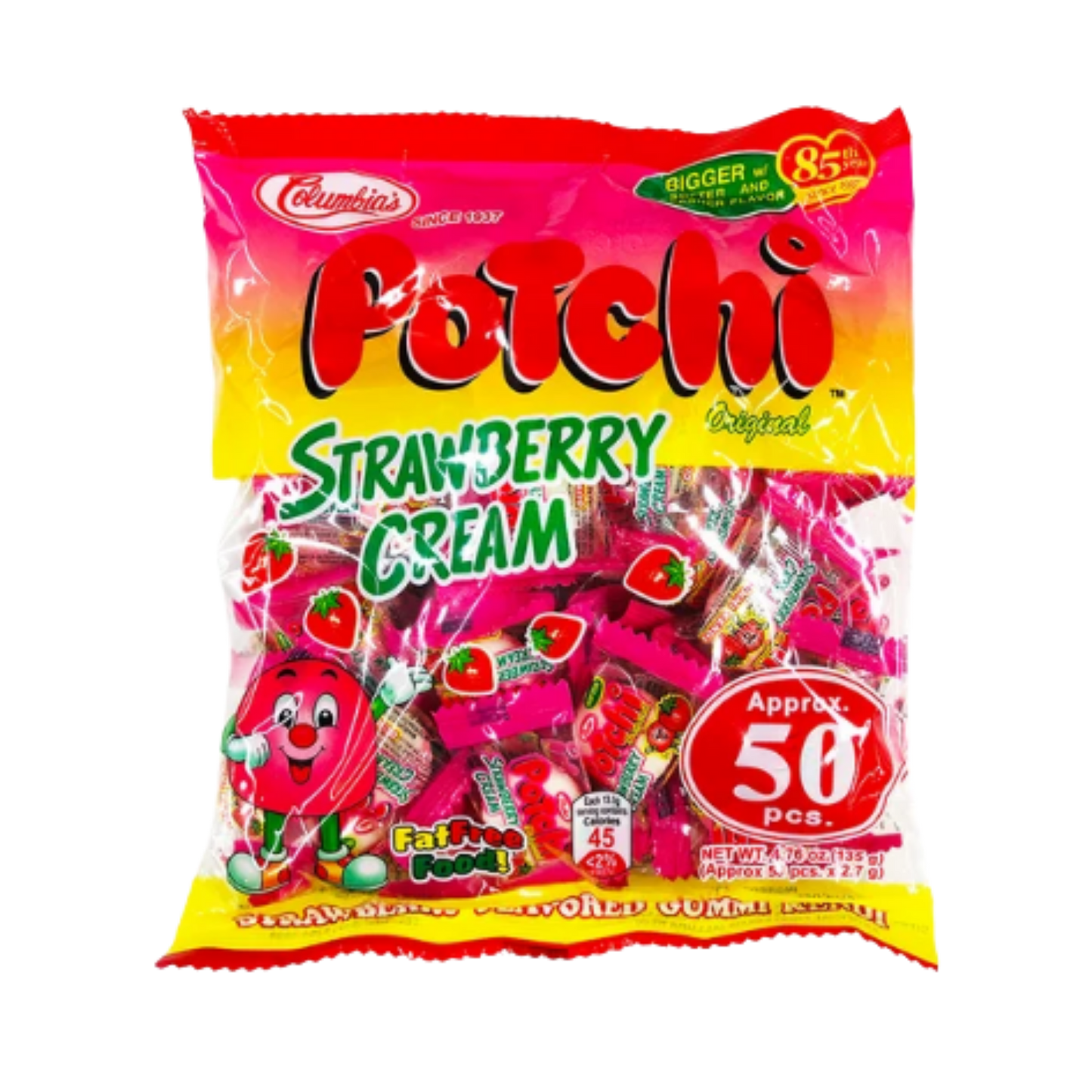 Potchi Strawberry Cream Candy - 40/135g