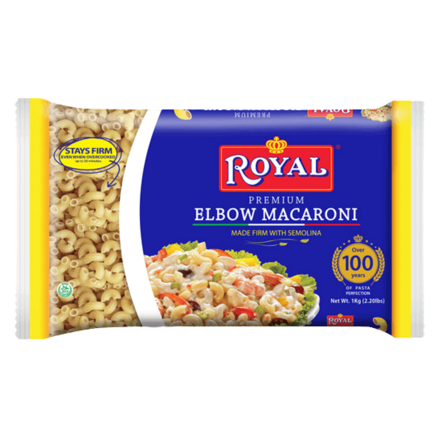 Royal Premium Elbow Macaroni - 12/1kg | 35.27oz
