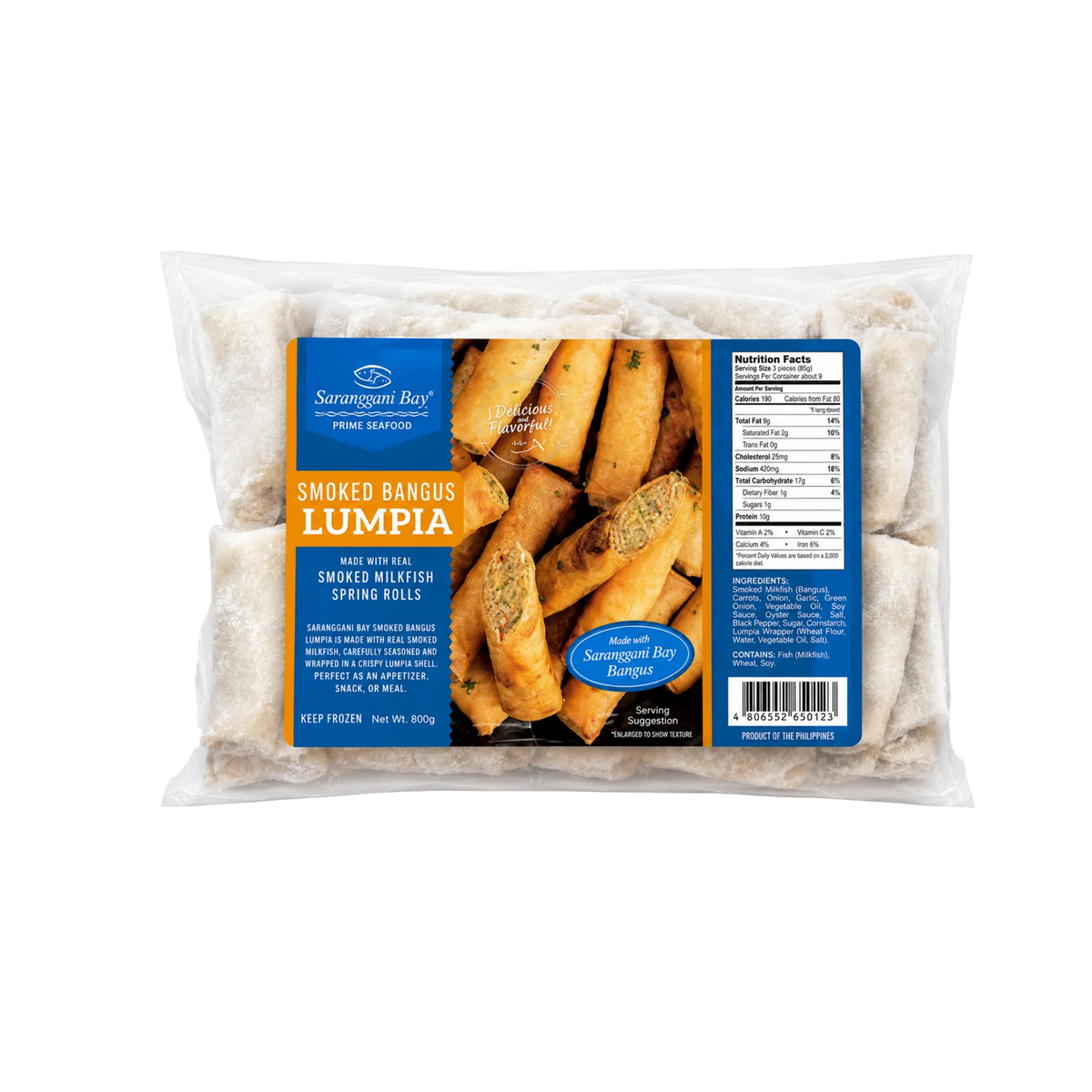Sarangani Bay Smoked Bangus Lumpia - 6/2lbs | 32oz