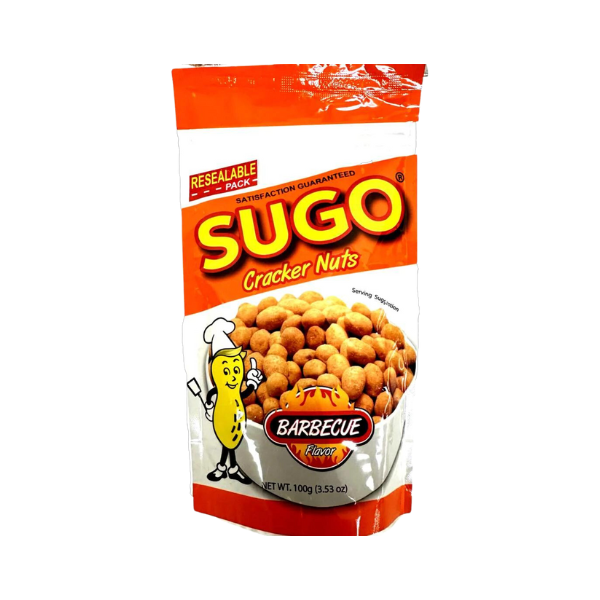 Sugo Crackers Nuts Barbeque - 24/100g | 3.53oz
