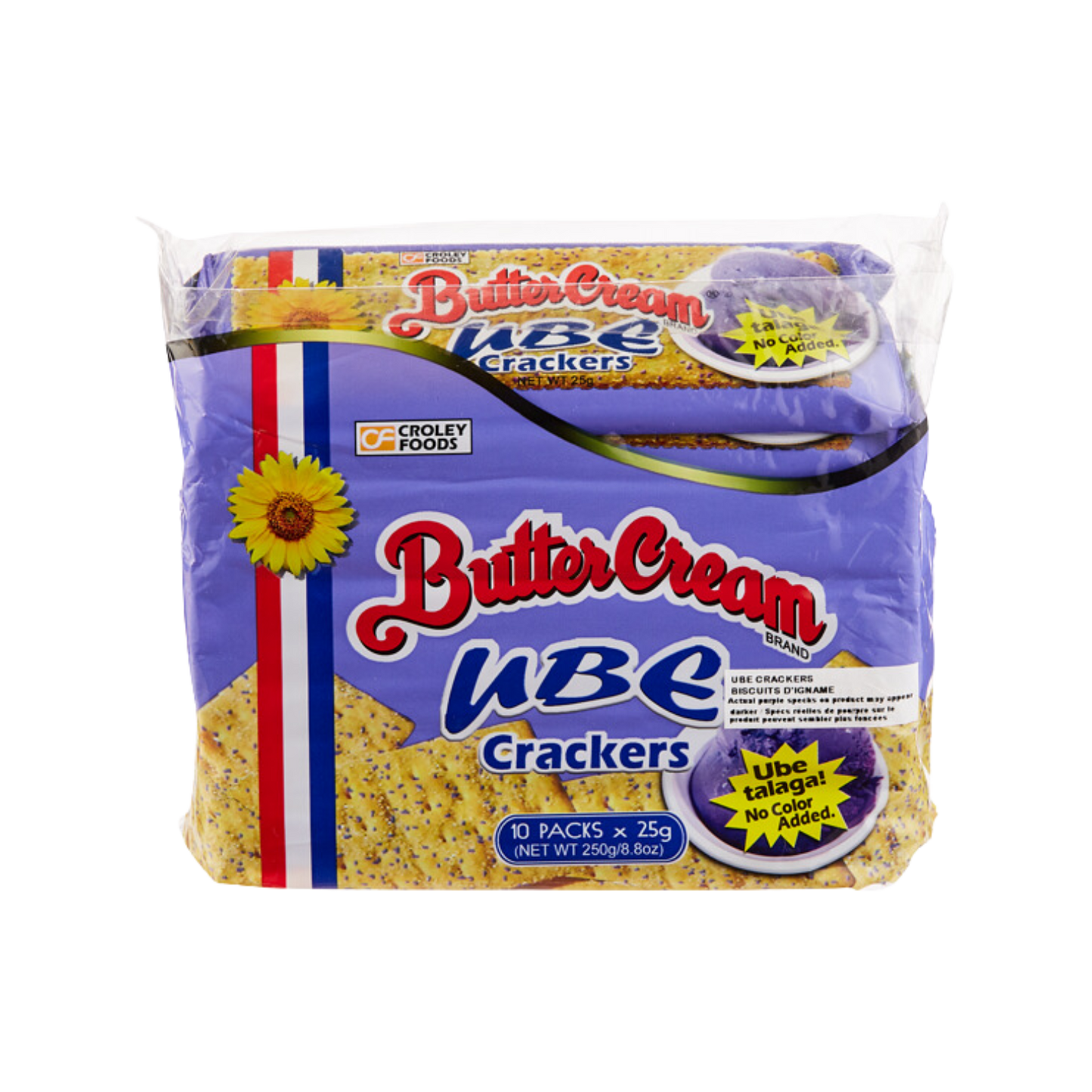 Sunflower Crackers Butter Cream Ube - 20x10/25g | 0.88oz