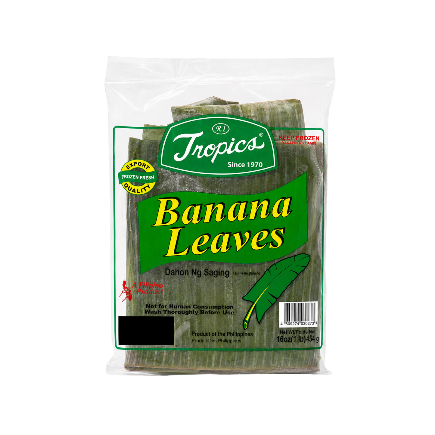 Tropics Banana Leaves Round 6" - 30/16oz