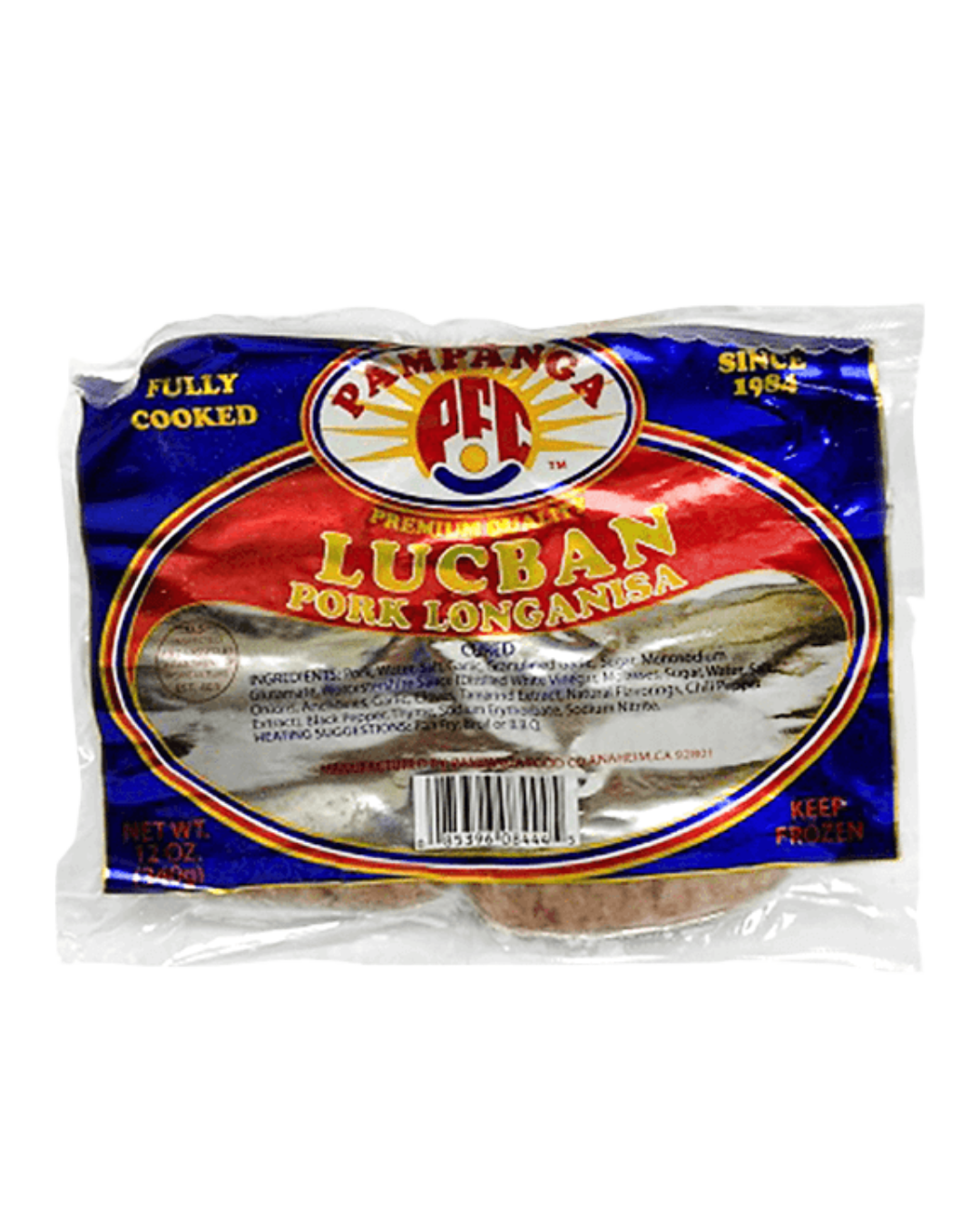 Pampanga Lucban Longanisa - 20/12oz