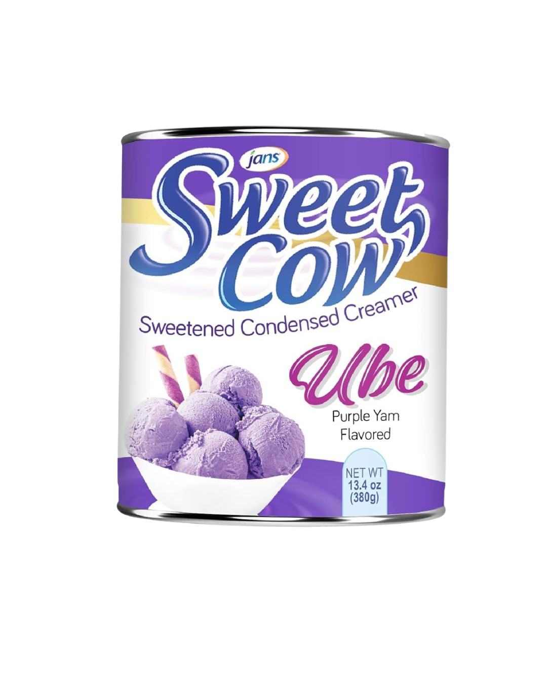 JANS Sweet Cow Ube Condensed Milk - 24/375ml | 13.4oz