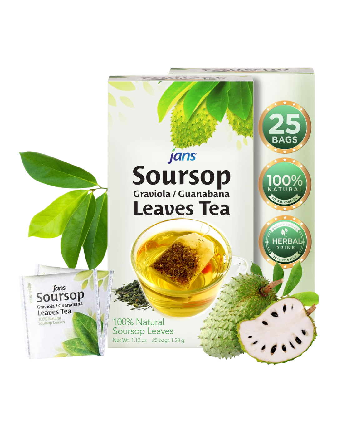 JANS Guyabano Leaves Tea (Soursop) - 100/1.12oz