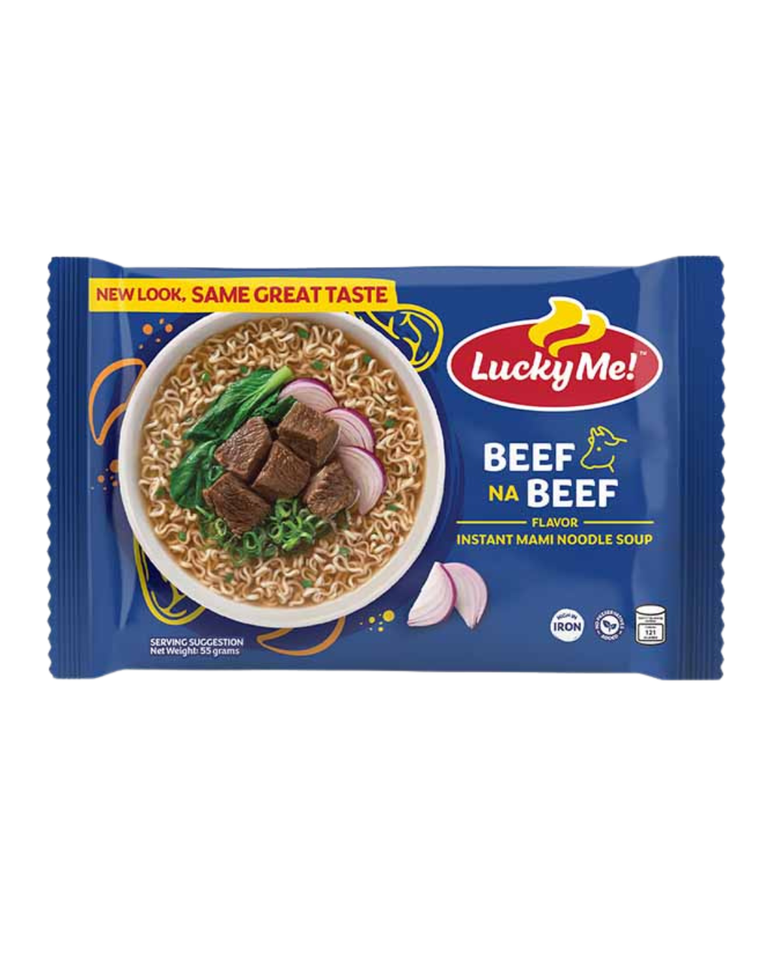 Lucky Me Beef Mami Instant Noodles 6-in-1 - 6x12/55g