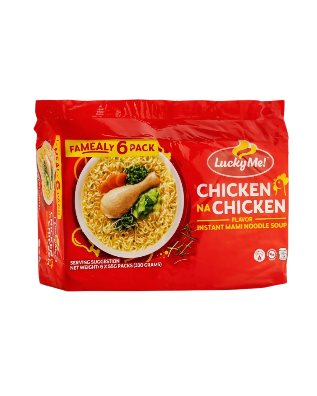 Lucky Me Chicken Mami Instant Noodles 6-in-1 - 6x12/55g