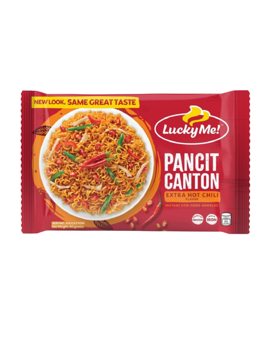Lucky Me Pancit Canton Hot Chili - 6x12/65g