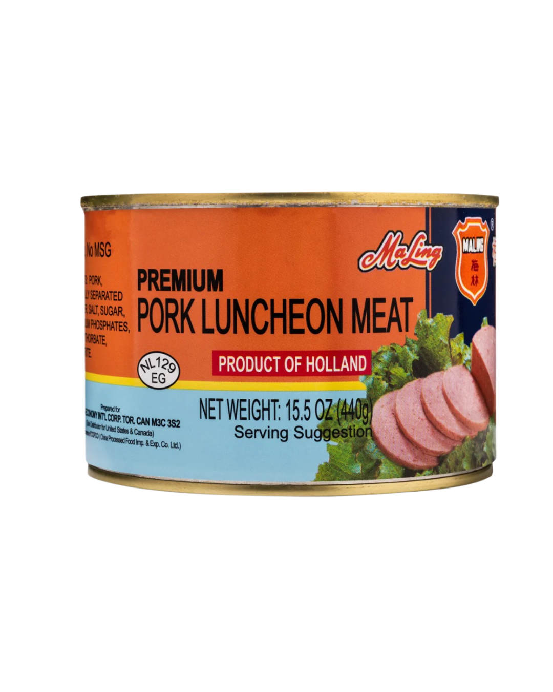 Ma Ling Pork Luncheon Meat Round – - 24/440g | 15.5oz