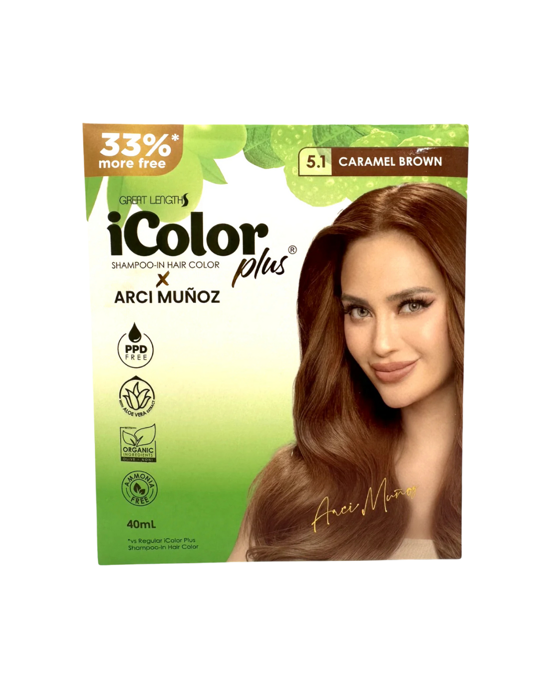 iColor Shampoo-In Hair Color – Caramel Brown (1x10/40ml)