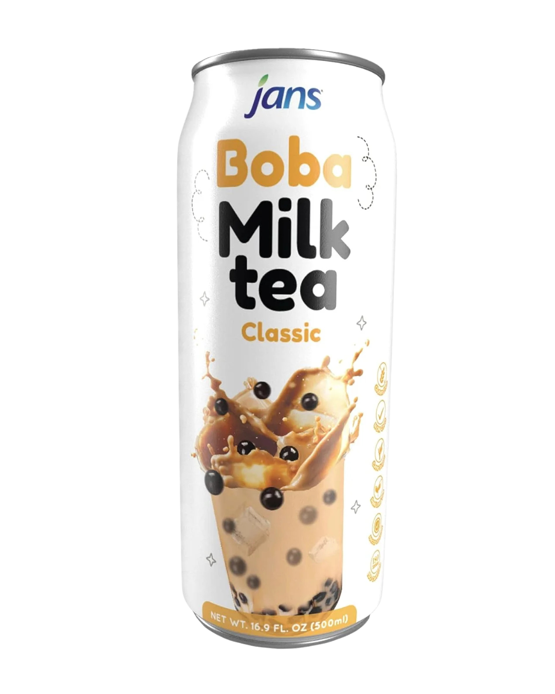 Jans Boba Milk Tea Classic - 24/290ml