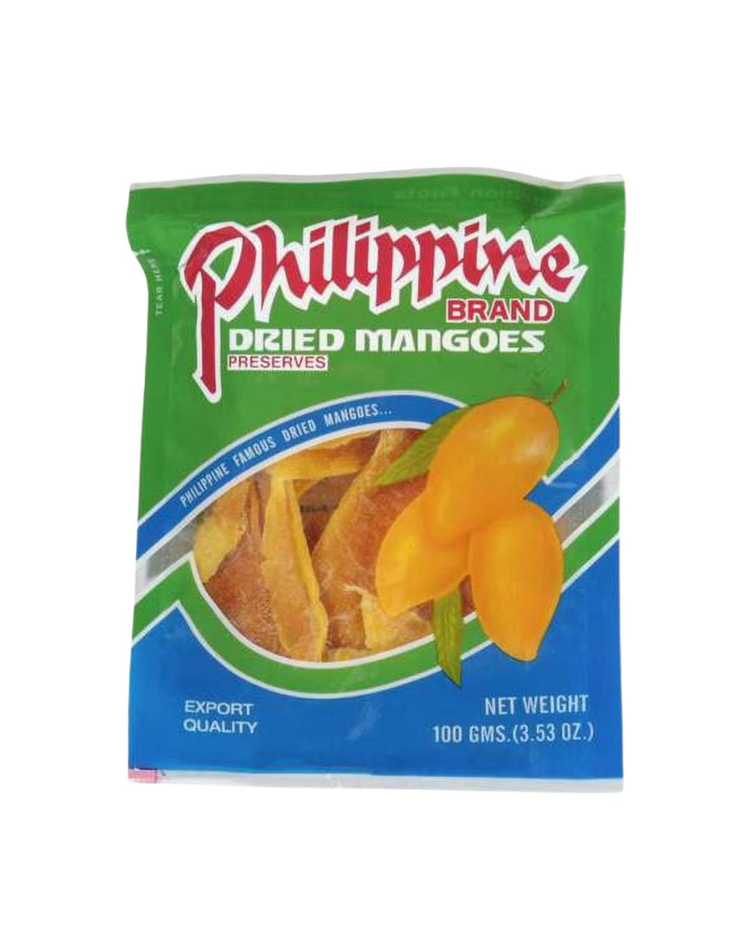 Philippine Brand Dried Mango- 100/3.53oz