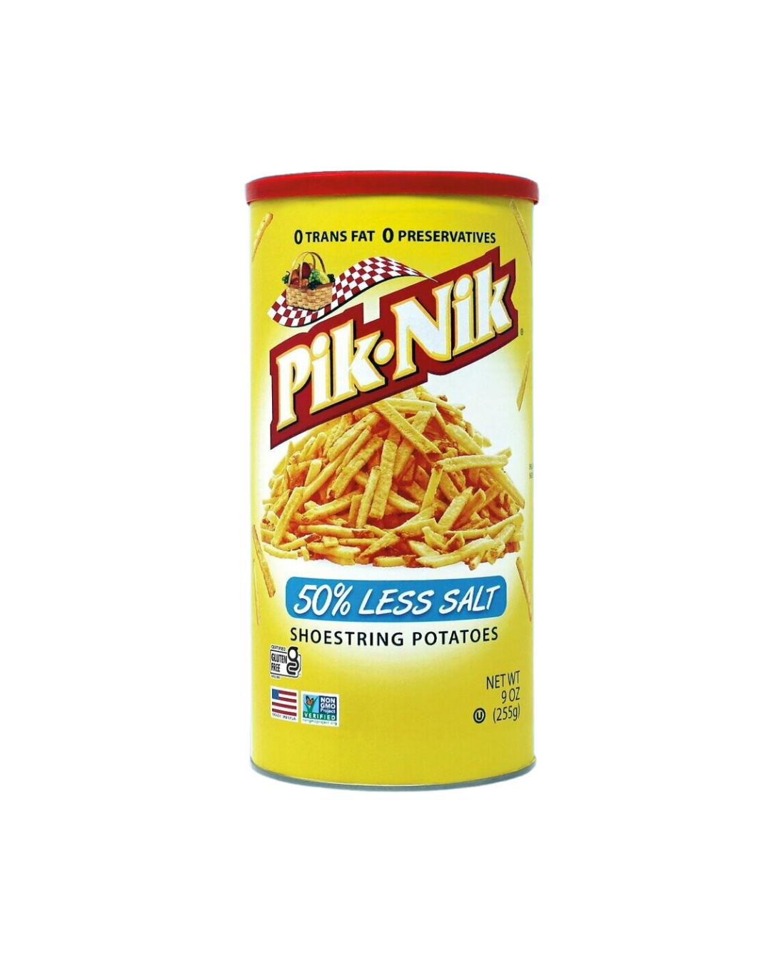 Pik-Nik Shoestring Less Salt (Large)- 12/9oz