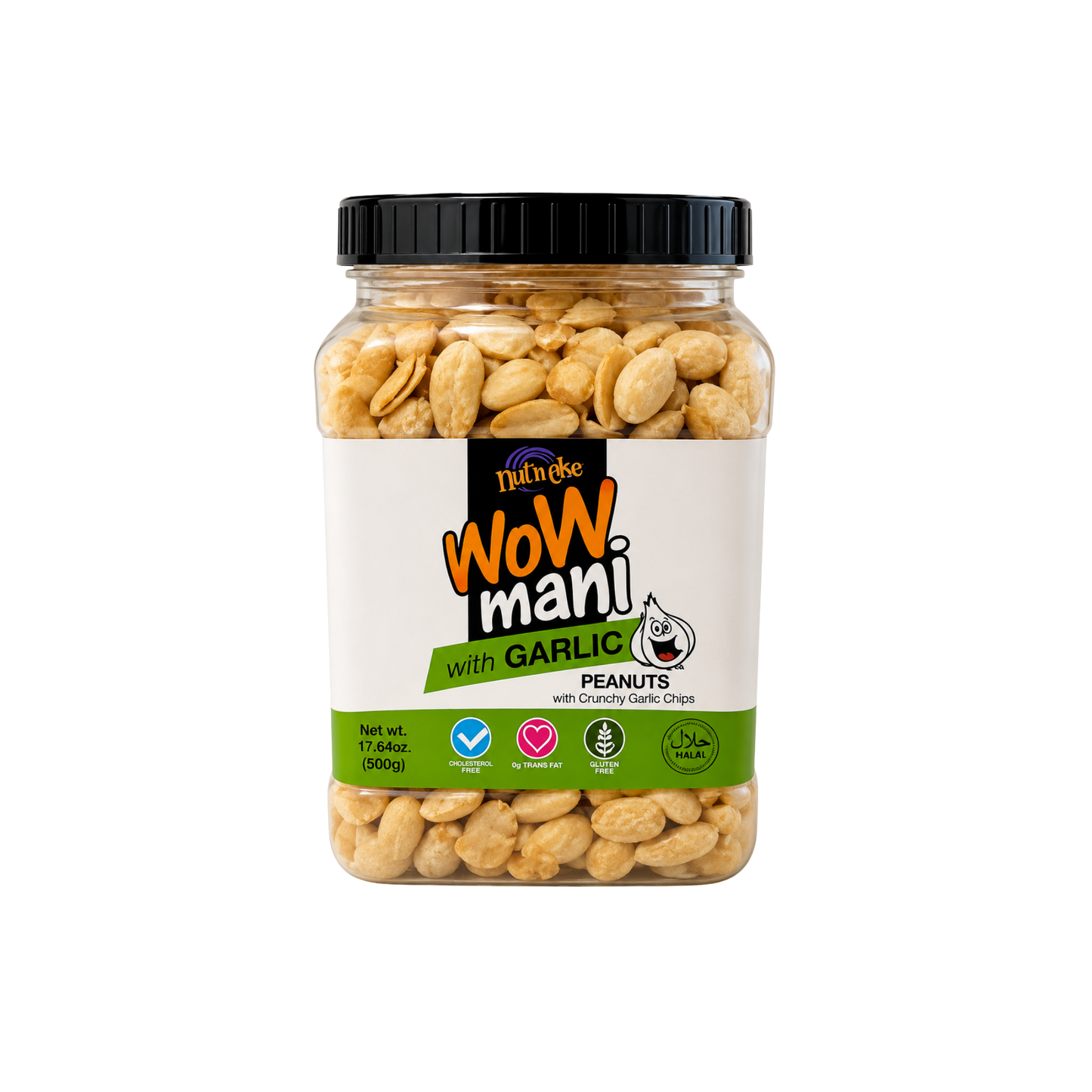 Wow Mani With Garlic Chips - 12/500g