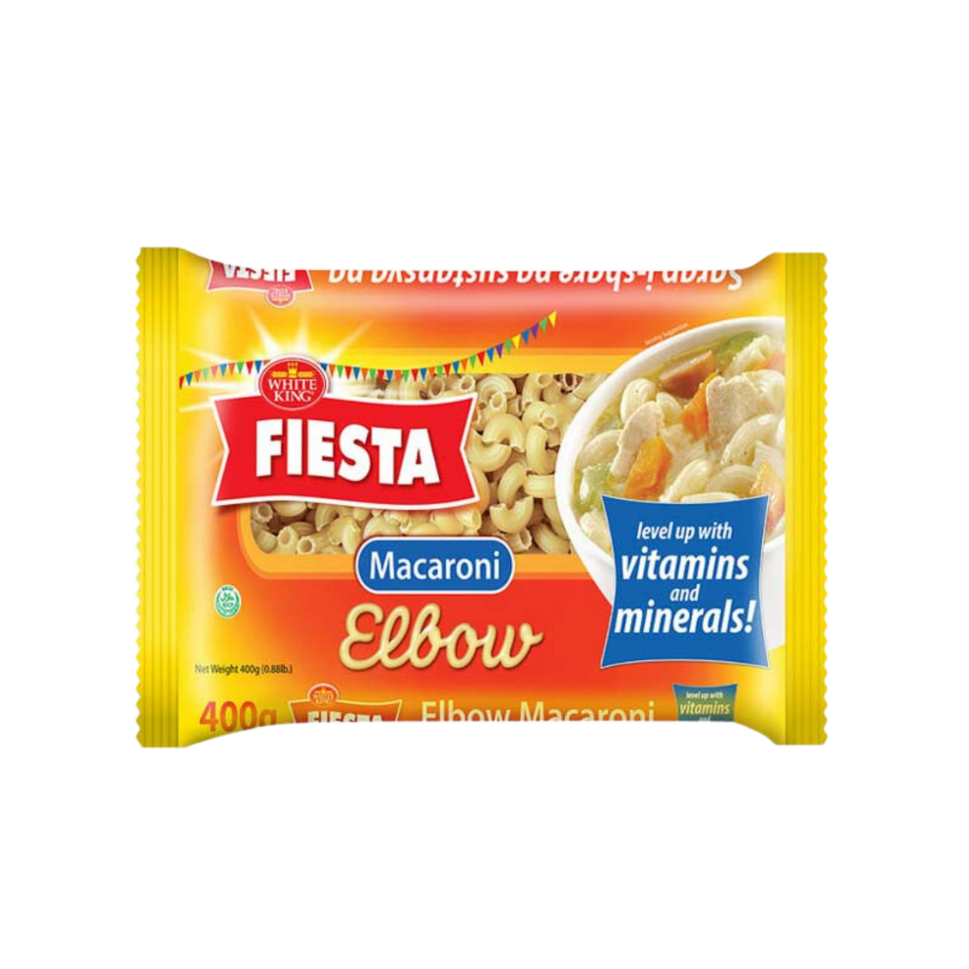 White King Fiesta Elbow Macaroni - 30/400g | 14.11oz