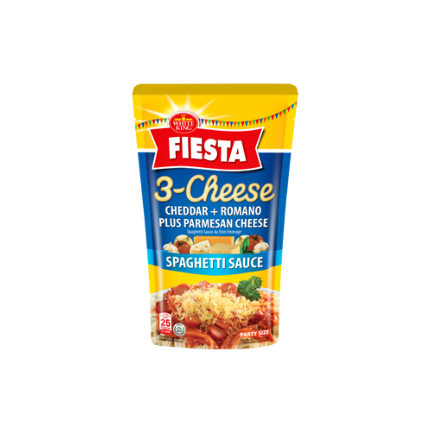 White King Fiesta 3 Cheese Blend Spaghetti Sauce - 12/900g | 31.75oz