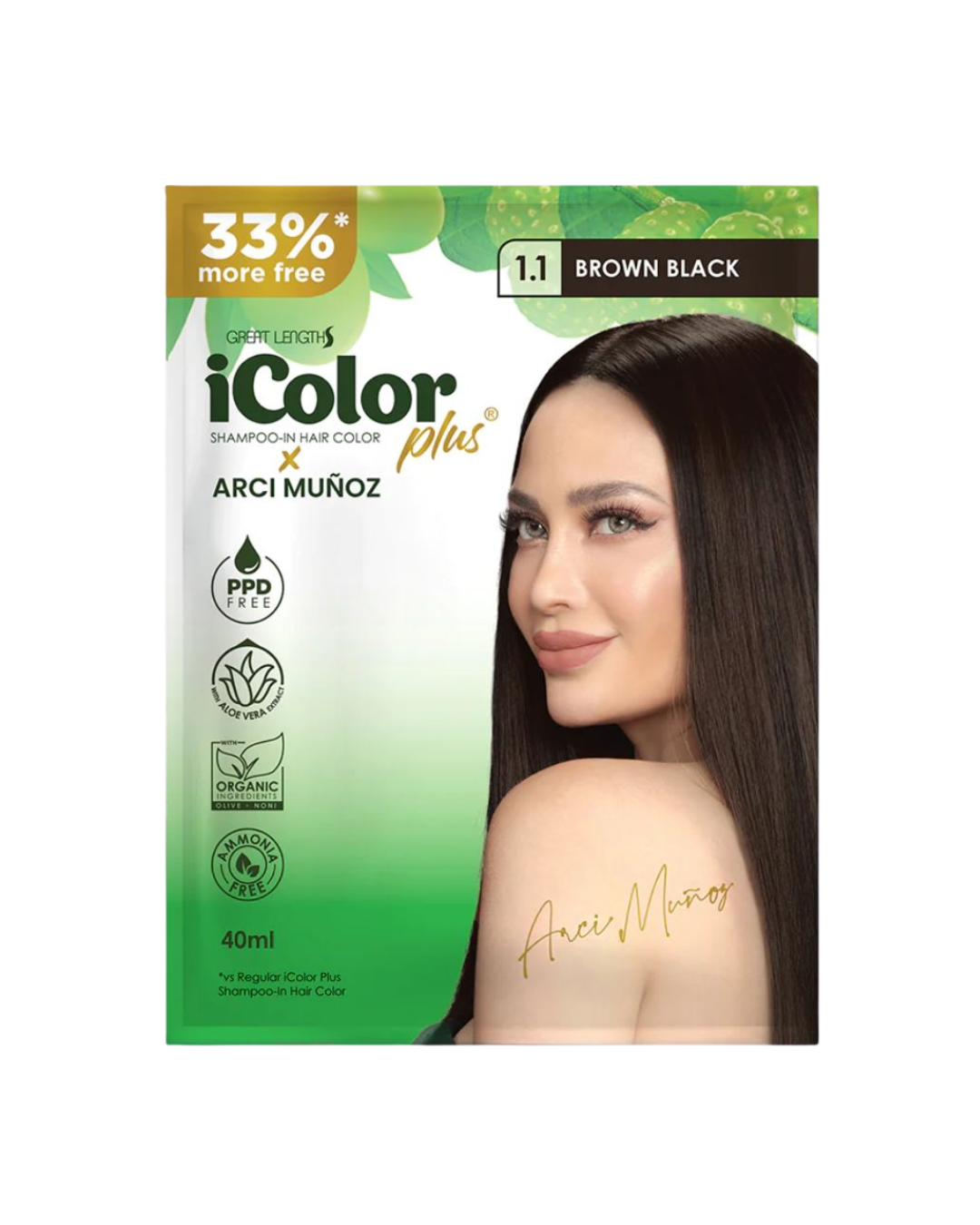 iColor Shampoo-In Hair Color – Black Brown - 1x10/40ml