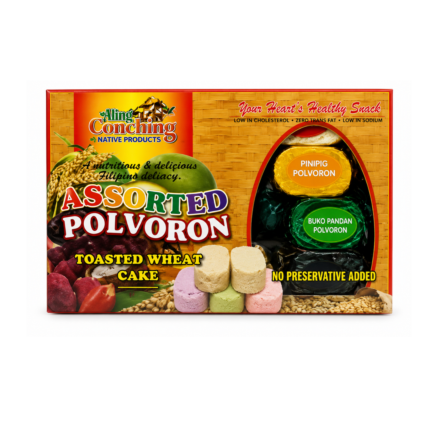 Aling Conching Assorted Polvoron In Pouch - 20x20/133g (P)