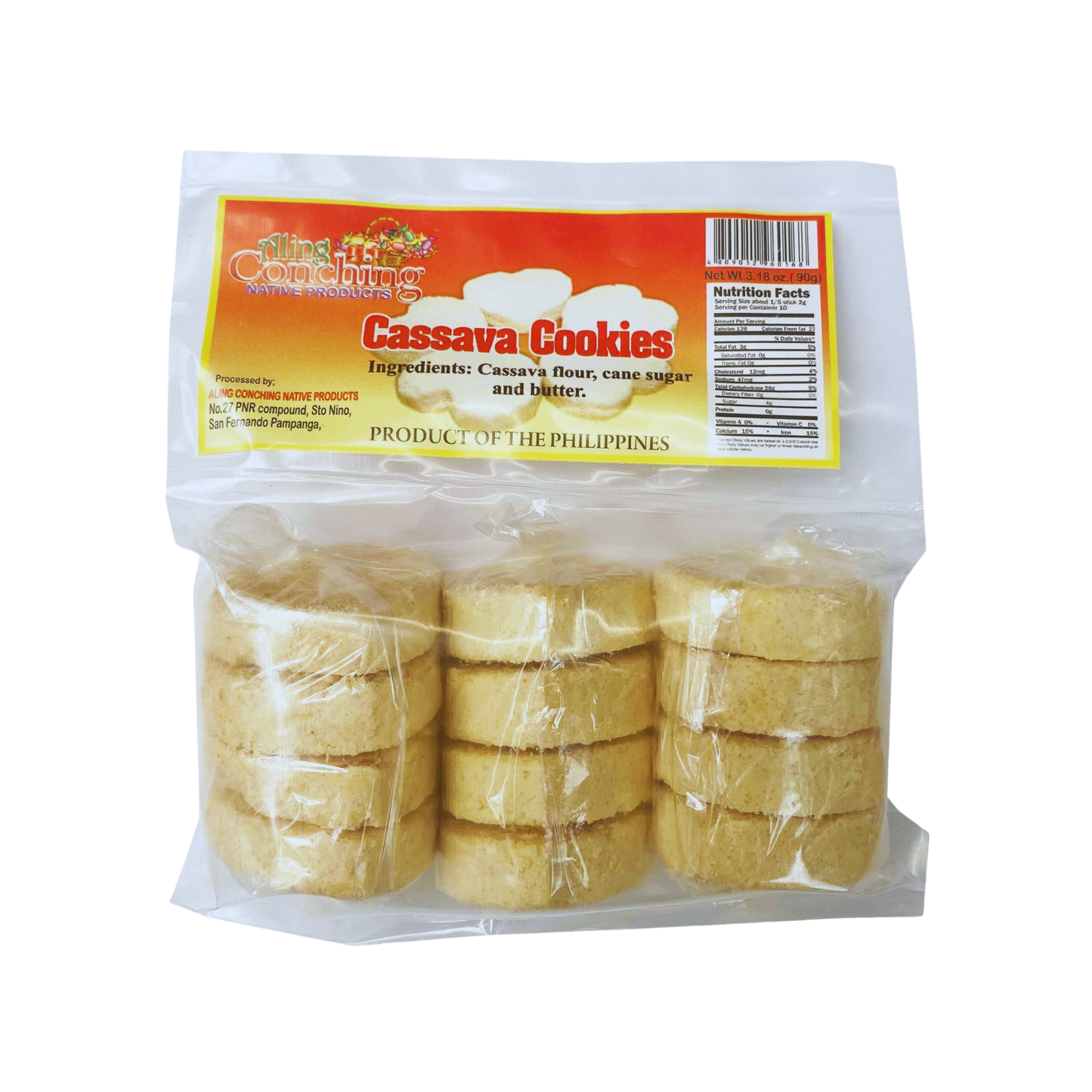 Aling Conching Cassava Cookies (Plain) - 50/90g  | 3.17oz