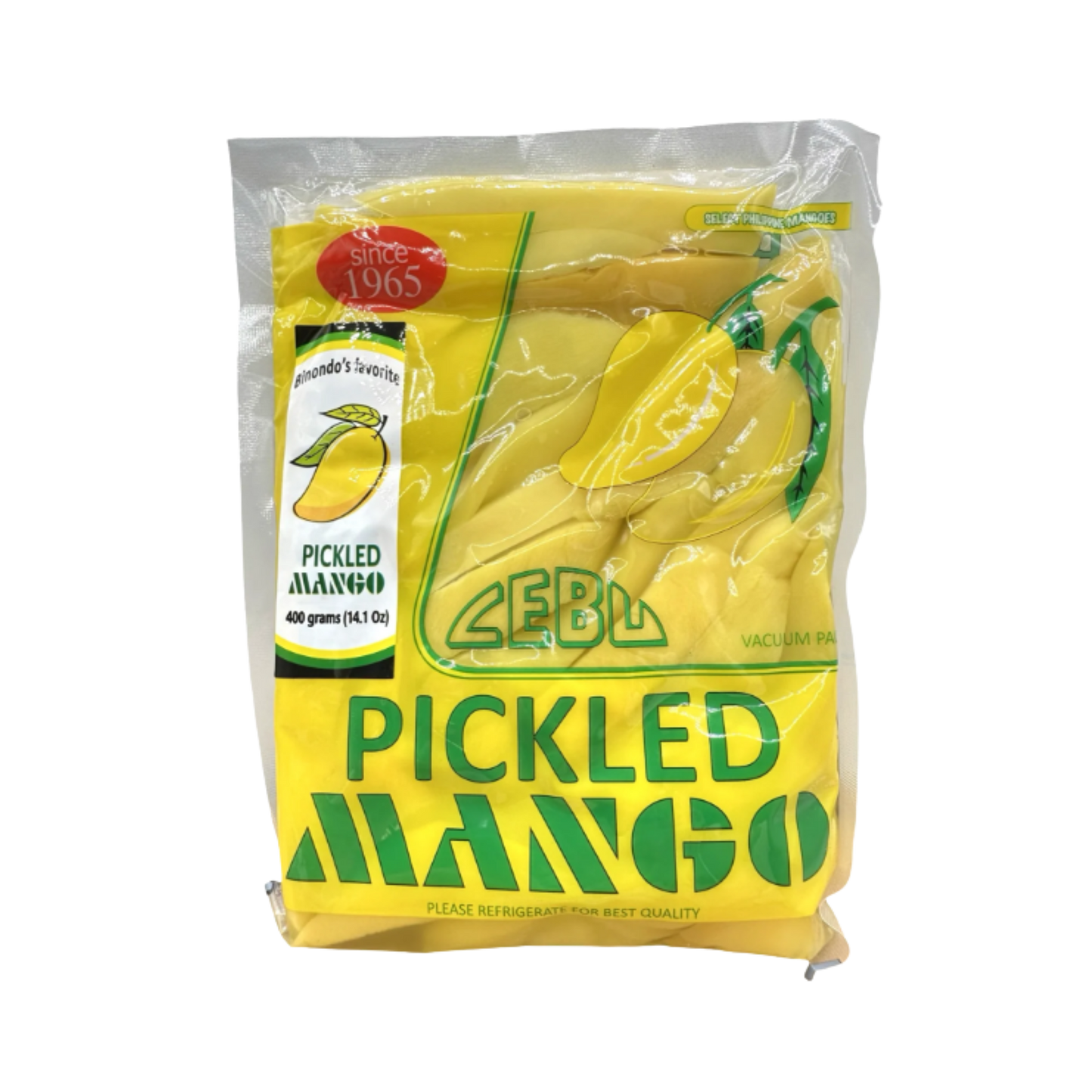 Binondo's Favorite Cebu Pickled Mango - 30/400g | 14.1oz