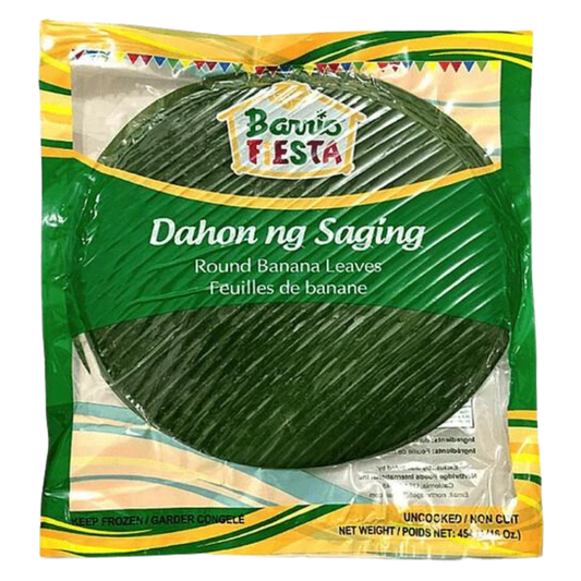 Barrio Fiesta Frozen Banana Leaves Round 10" - 30/16oz