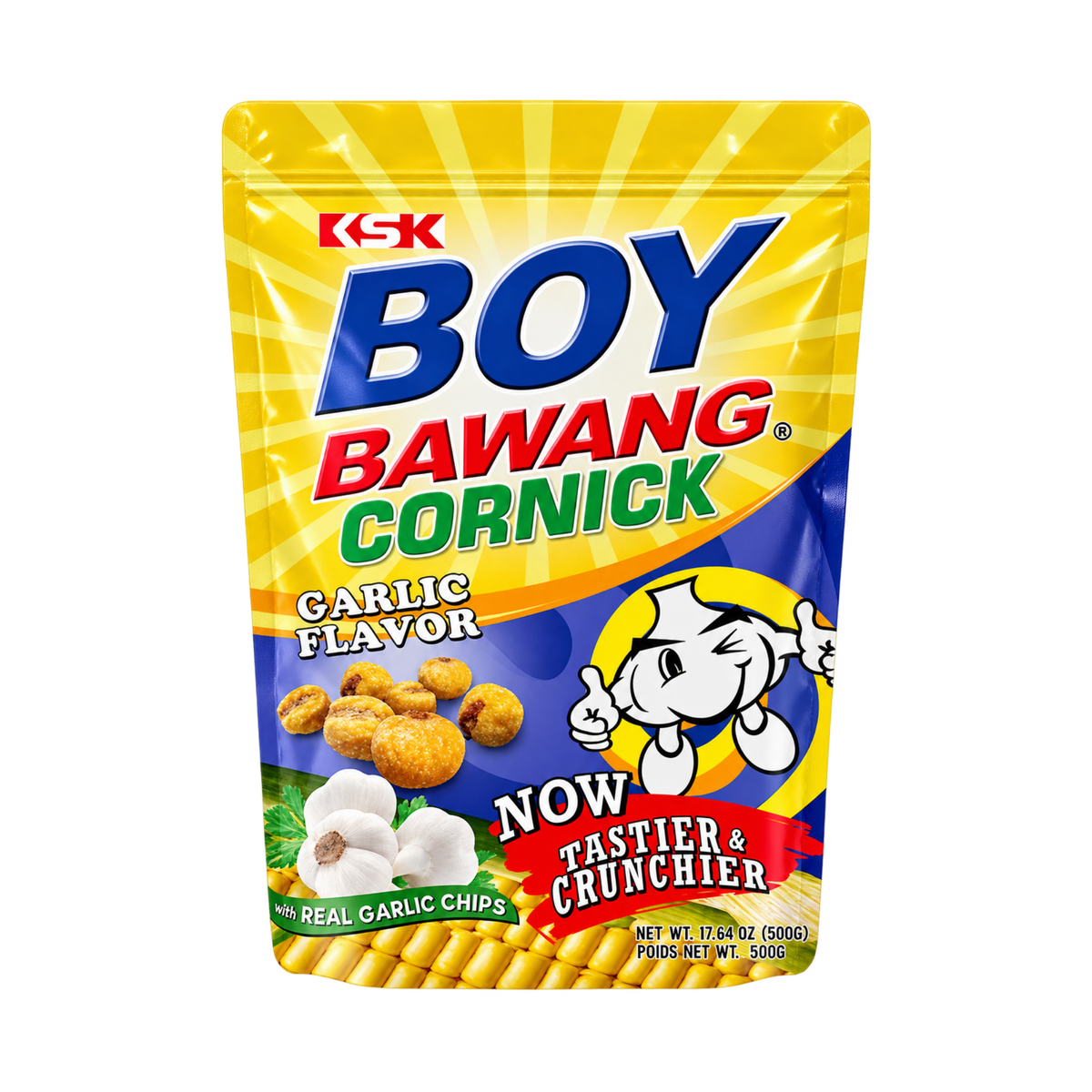 Boy Bawang Fried Corn Garlic - 20/500g | 17.64oz