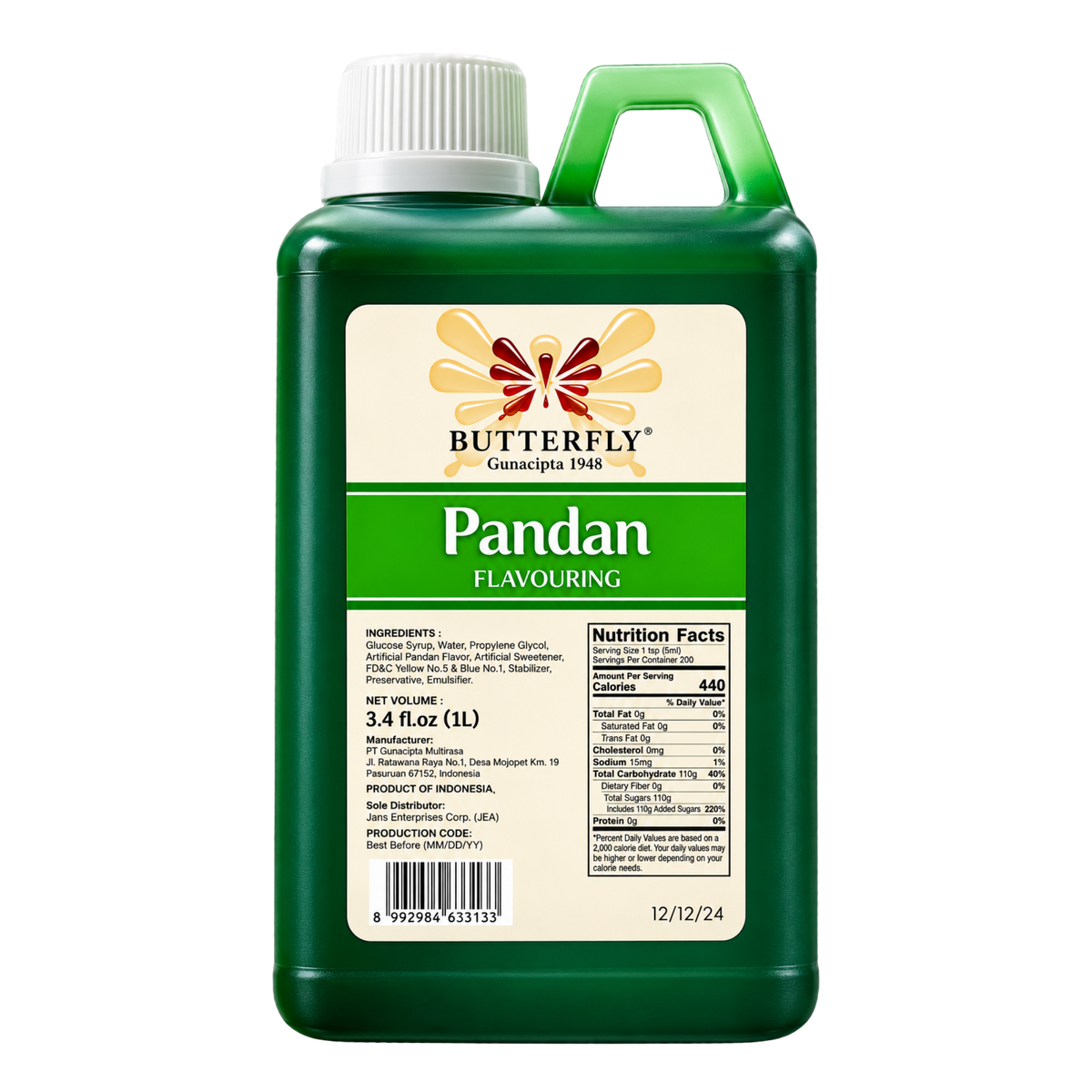 Butterfly Pandan Paste - 10/1000ml | 33.81oz