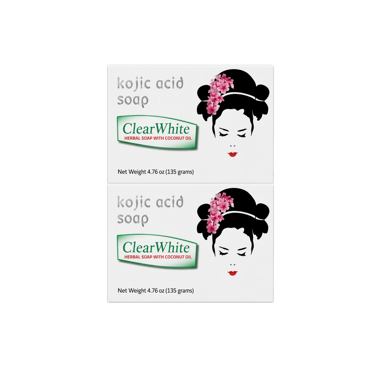 C&H Clear White Kojic Acid Soap Value Pack - 2x135g