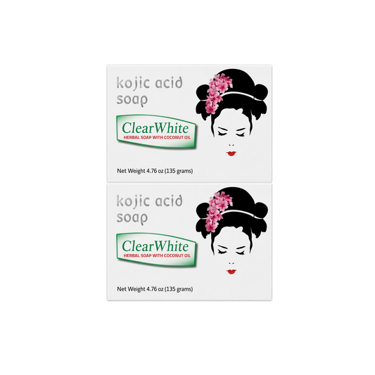 C&H Clear White Kojic Acid Soap Value Pack - 2x135g
