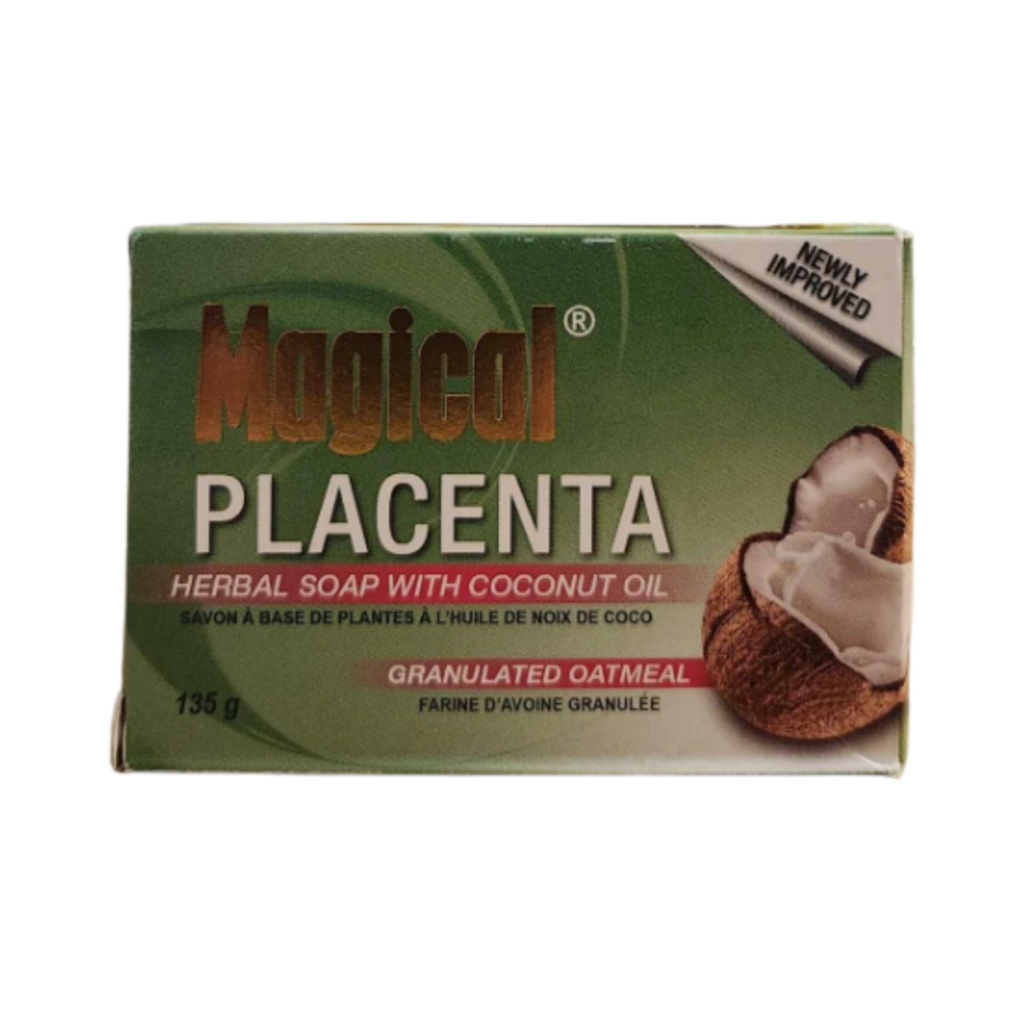 C&H Magical Placenta Herbal Soap w/ Coconut Oil Granulated Oatmeal - 135g