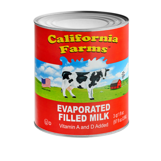 California Farms Evaporated Filled Milk - 6/2.86L | 97Fl oz