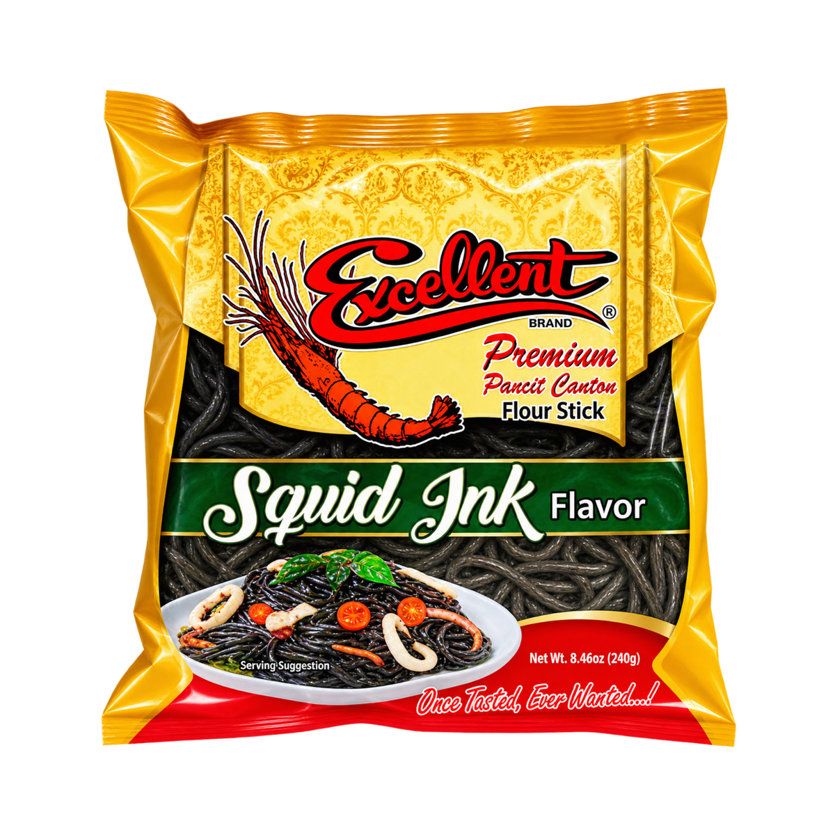 Excellent Premium Pancit Canton in Squid Ink Flavor - 18/240g | 8.47oz
