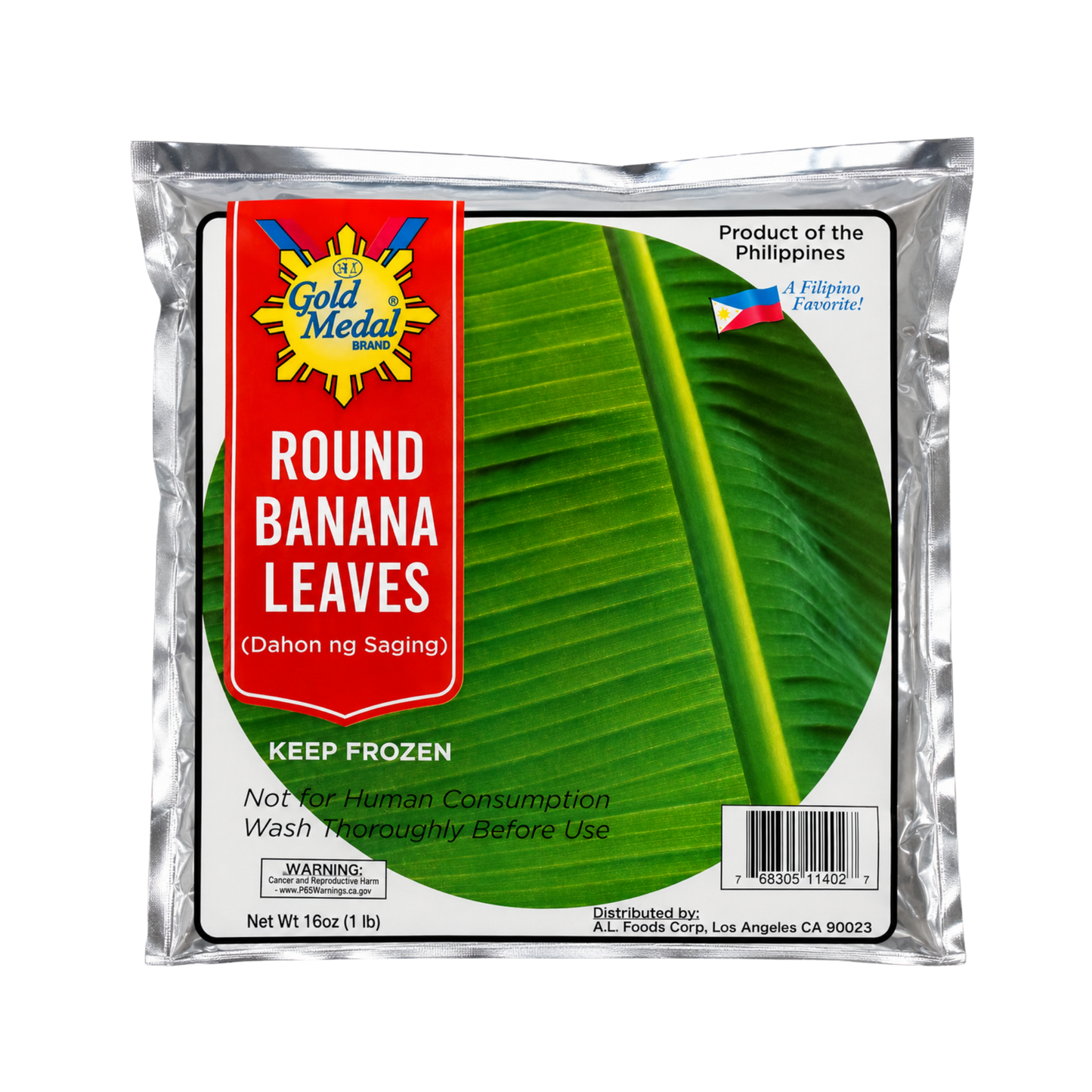 Gold Medal Banana Leaves Round 10" - 30/16oz